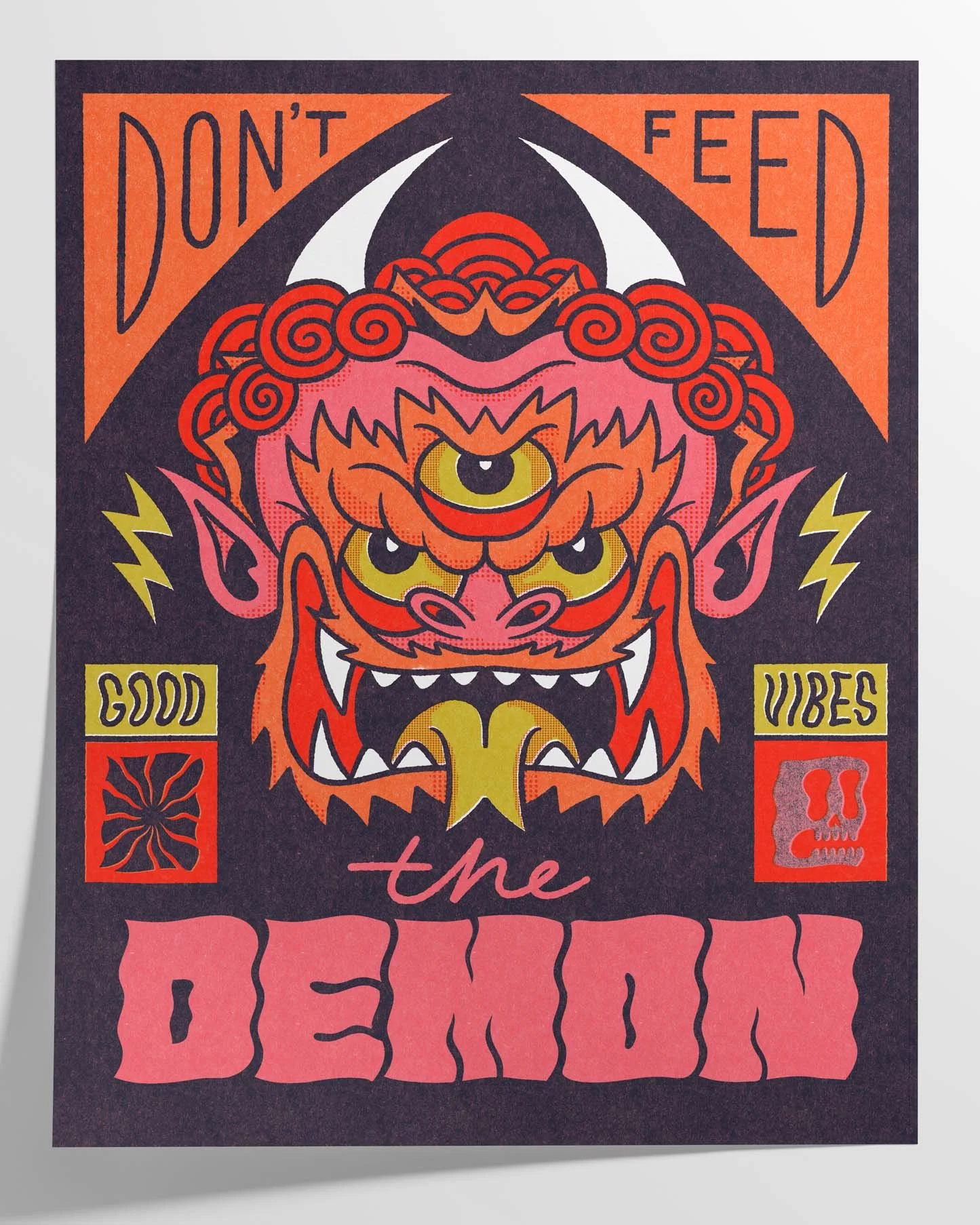 Don't Feed The Demon Print (11x14) — Chris Piascik