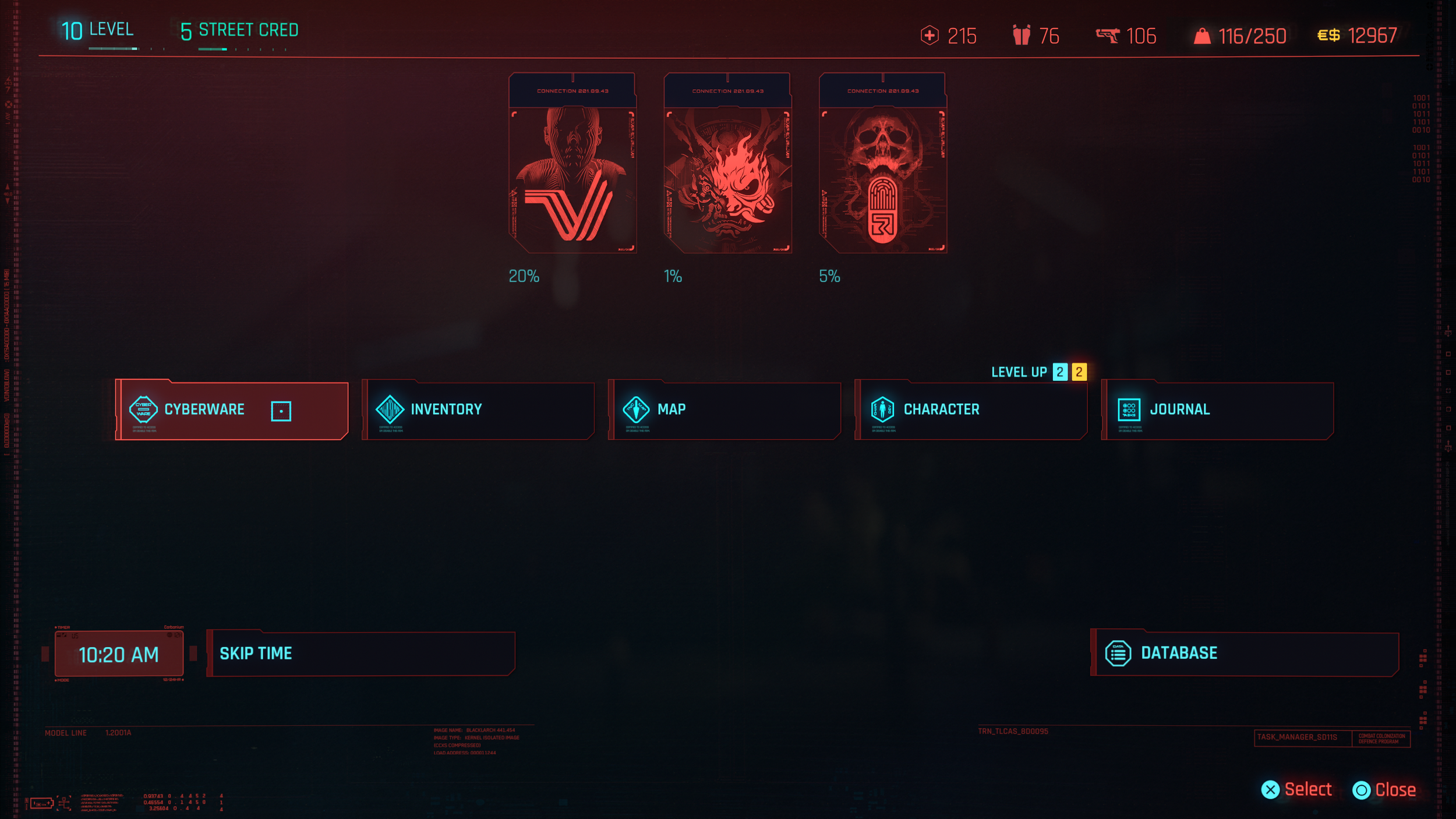 Header re-design to ensure Core Stats (Health, Armour, and DPS) are visible at a quick glance