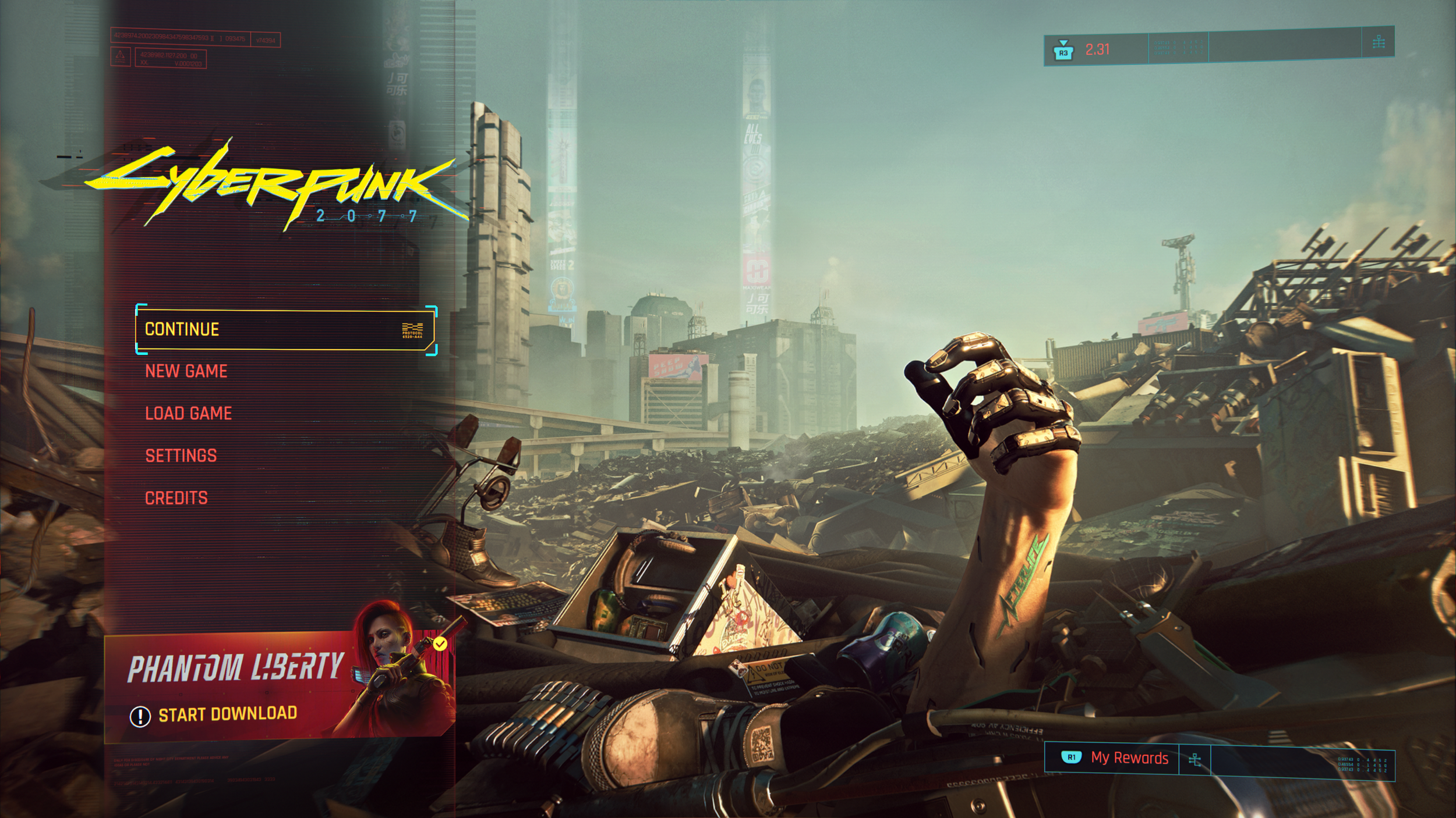 Screen 2: Continue action mapped to Cross button  ⓧ