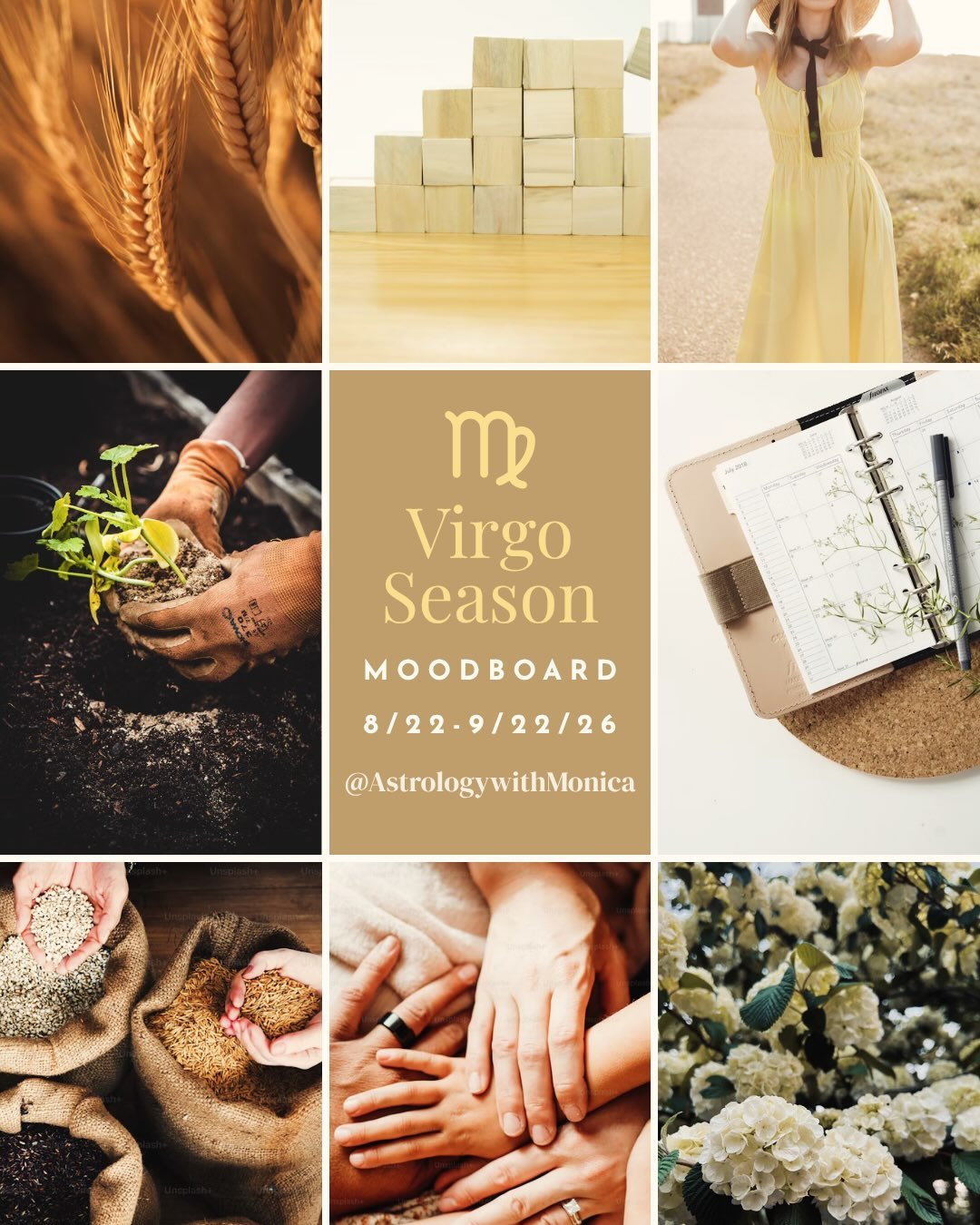 Virgo Season is here (August 22 to September 22). As the Sun moves into Virgo, it releases the fiery heat of Leo Season and helps us feel calmer and more grounded. Swipe through for the mood of the season, the key dates, and an overview of Virgo.

Th