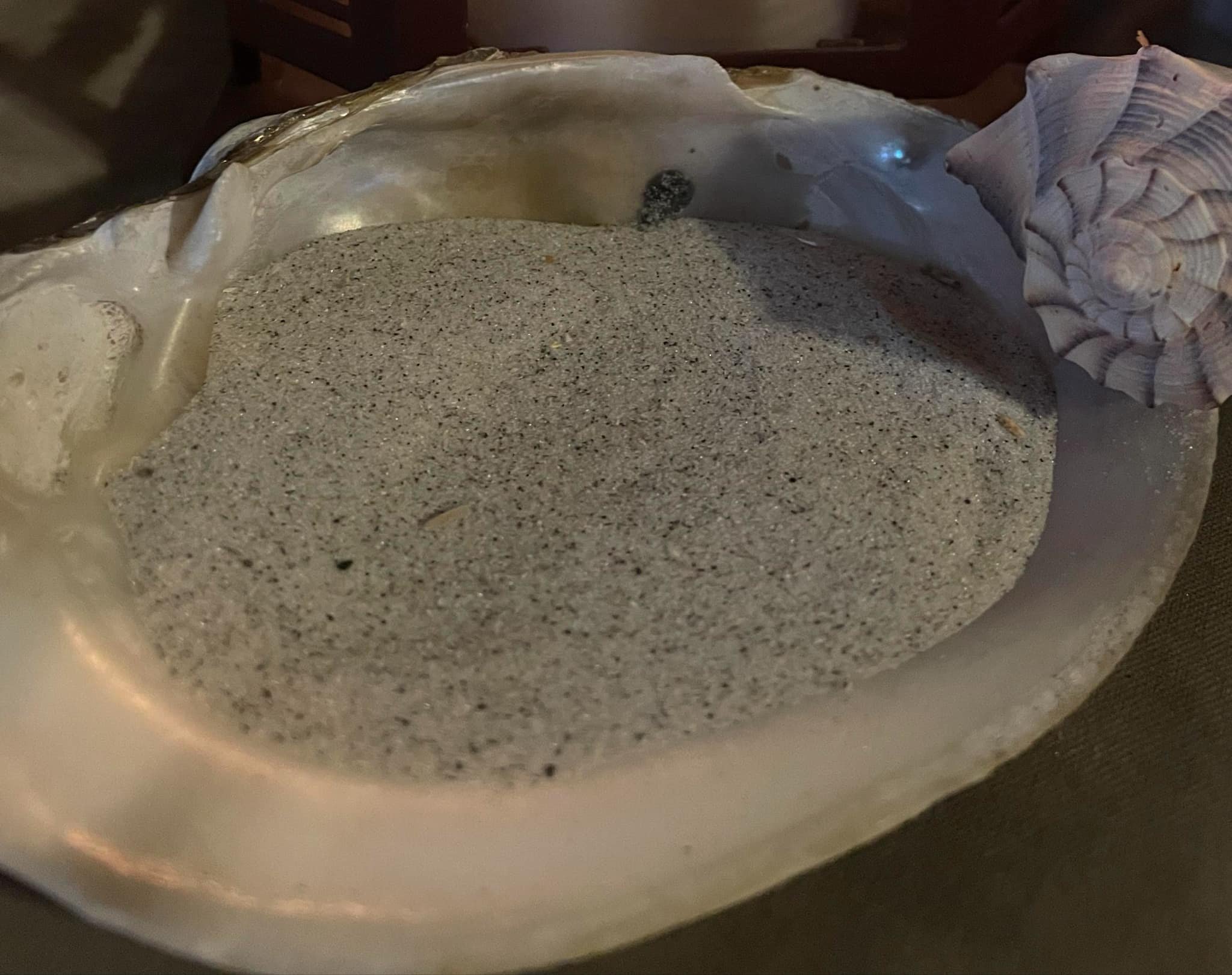 Pure white sand