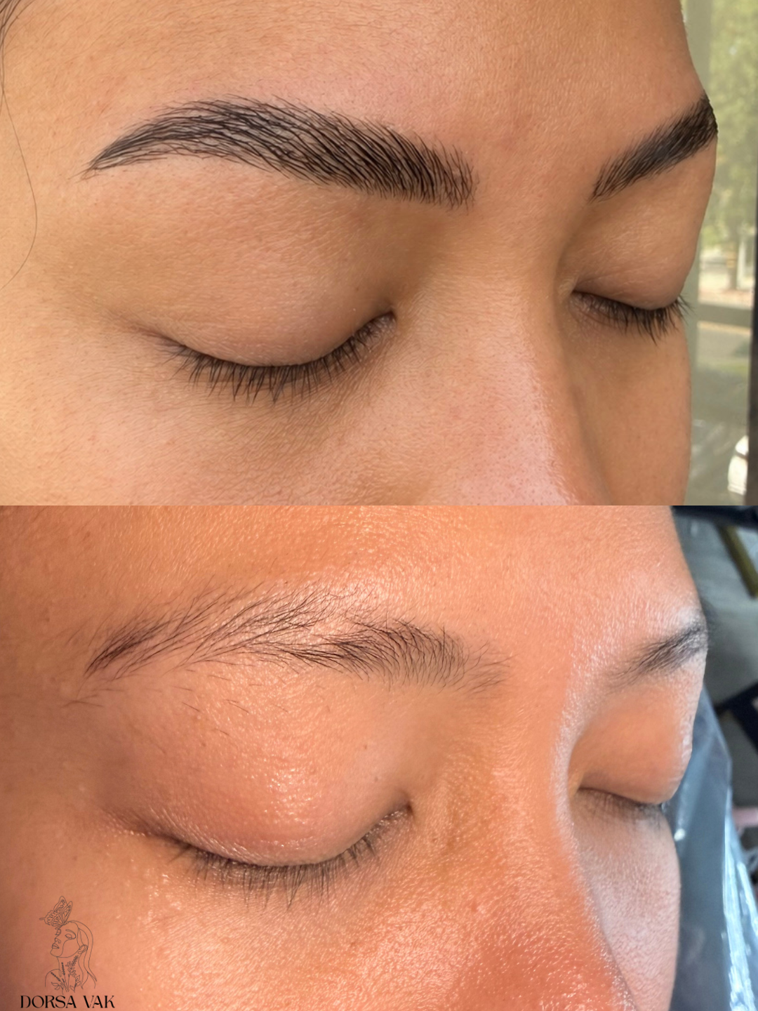 brow tint and lamination