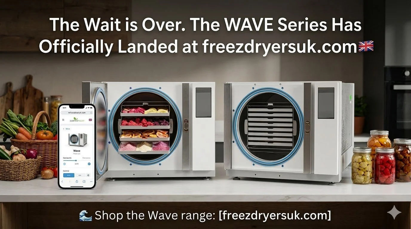 The Wave series is officially live at freezdryersuk.com, and it&rsquo;s a massive step up in performance. 🌊

If you&rsquo;ve been looking for a machine that balances professional-grade power with a more modern, quiet design, this is it. The Wave is 