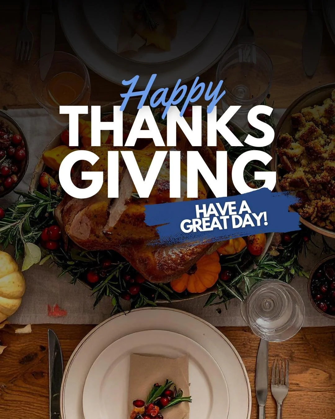 Full plates, full hearts, and so much to be grateful for. Wishing everyone a warm and happy Thanksgiving 🧡 God Bless! 🙏