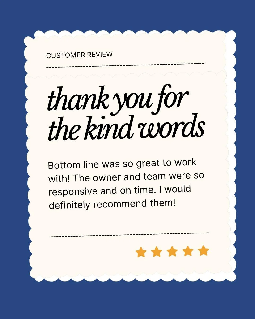 Thank you so much for the amazing review. We truly appreciate you taking the time to share your experience and kind words. Hearing that you had a great experience means the world to our team and motivates us to keep doing what we love every day. Than