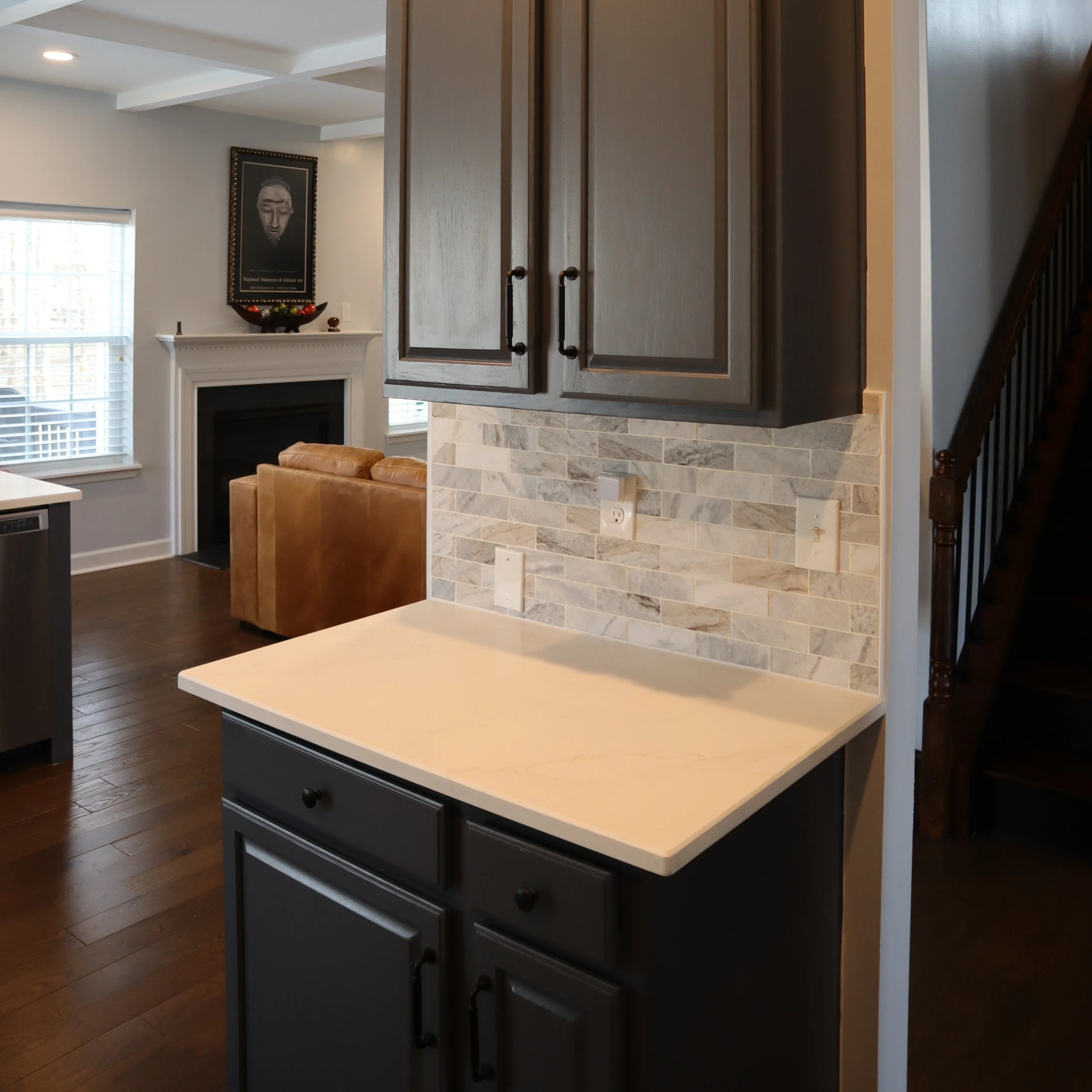 Kitchen Backsplash and Countertop Detail, Charlotte, NC