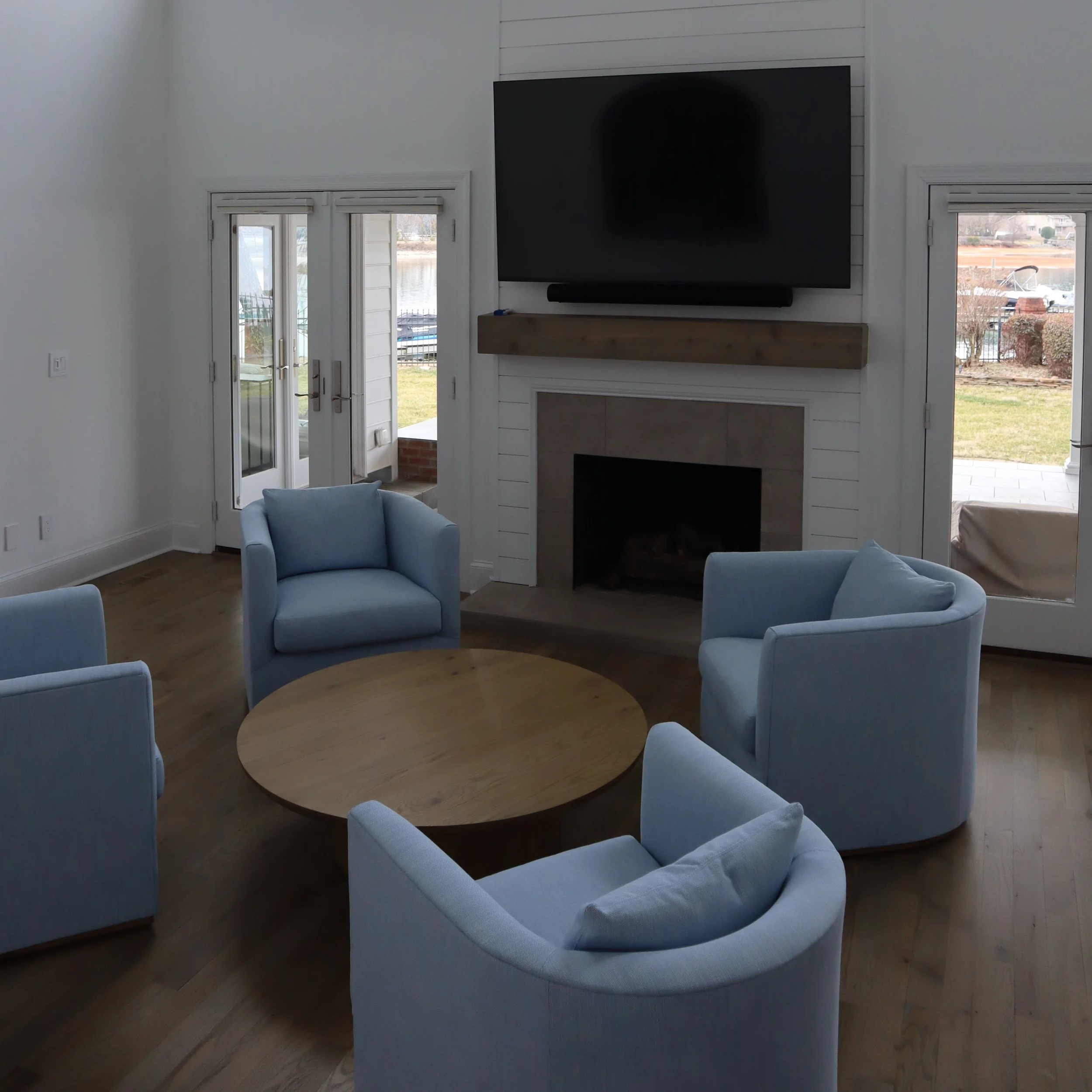 Lake House Living Room Renovation, Charlotte, NC