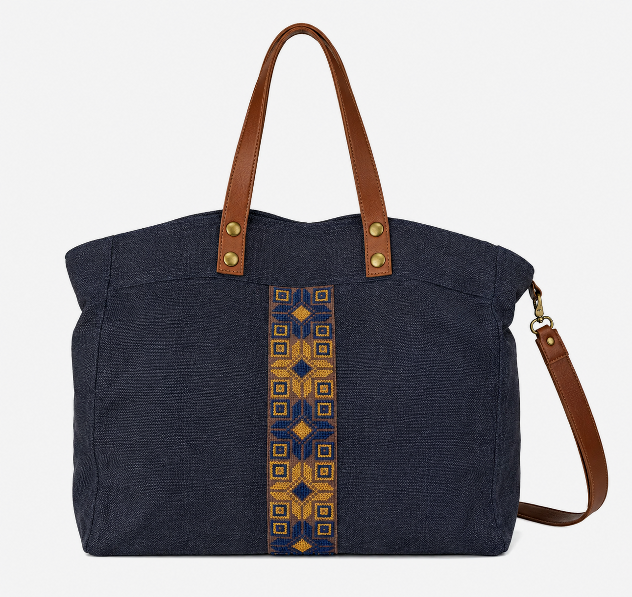 Walid Tatreez Bag | Navy