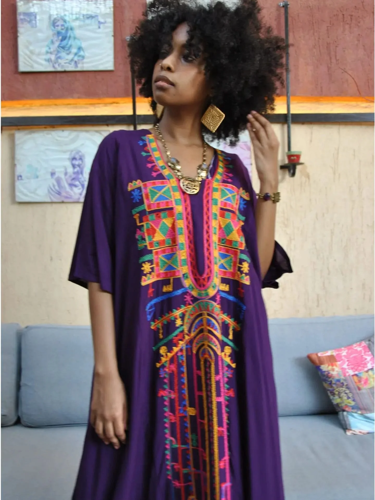 The Queen Of Tapestry | Kaftan Dress