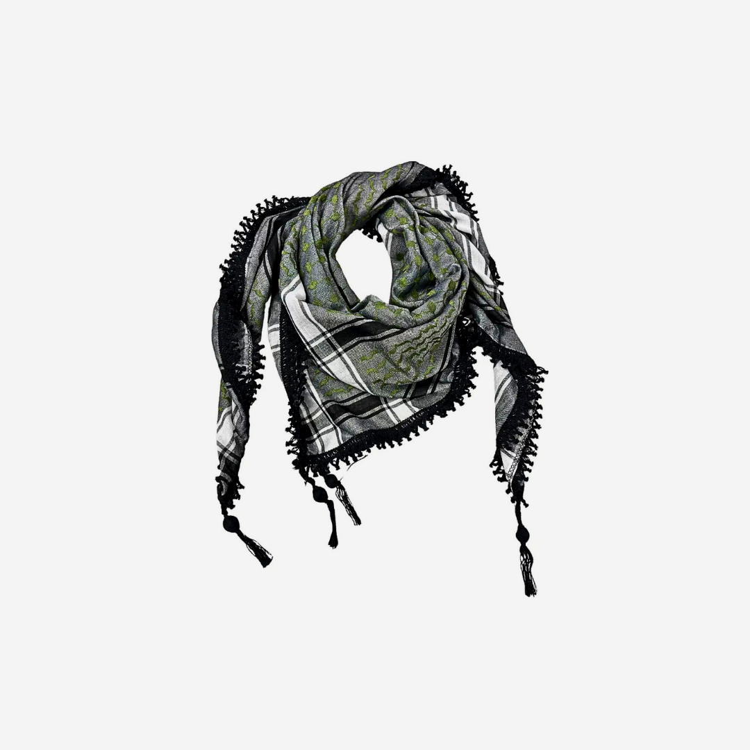 Green & Grey | Kuffiyeh (Keffiyeh)