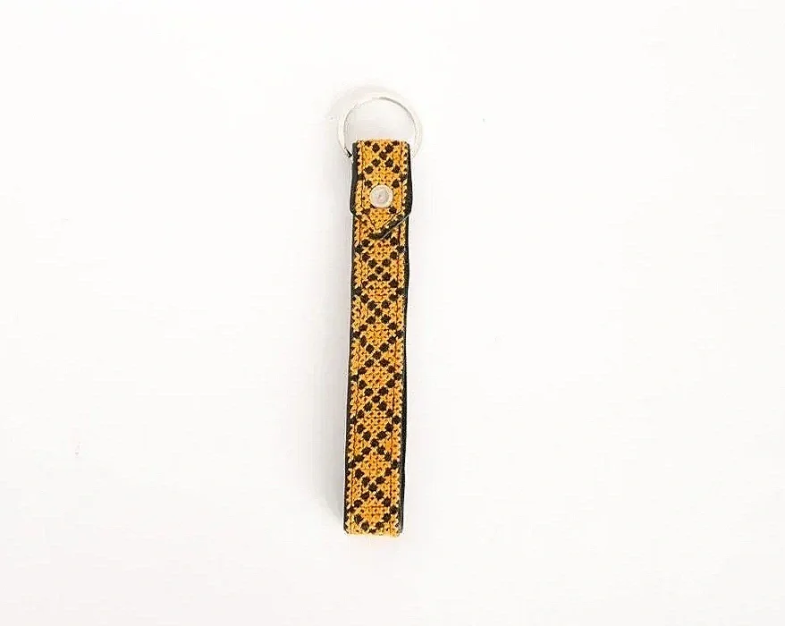 Yellow Honey Lina Tatreez Key Fob