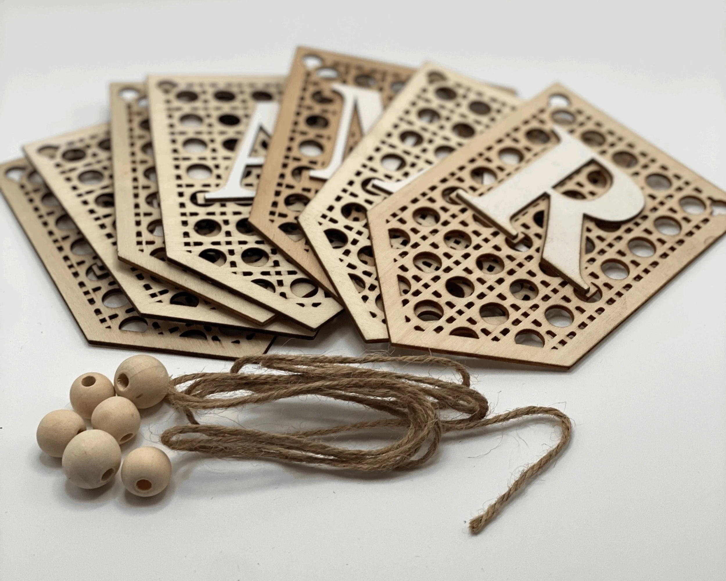 Ramadan Wooden Bunting | White Lettering | Ramadan Decoration | Ya Soko