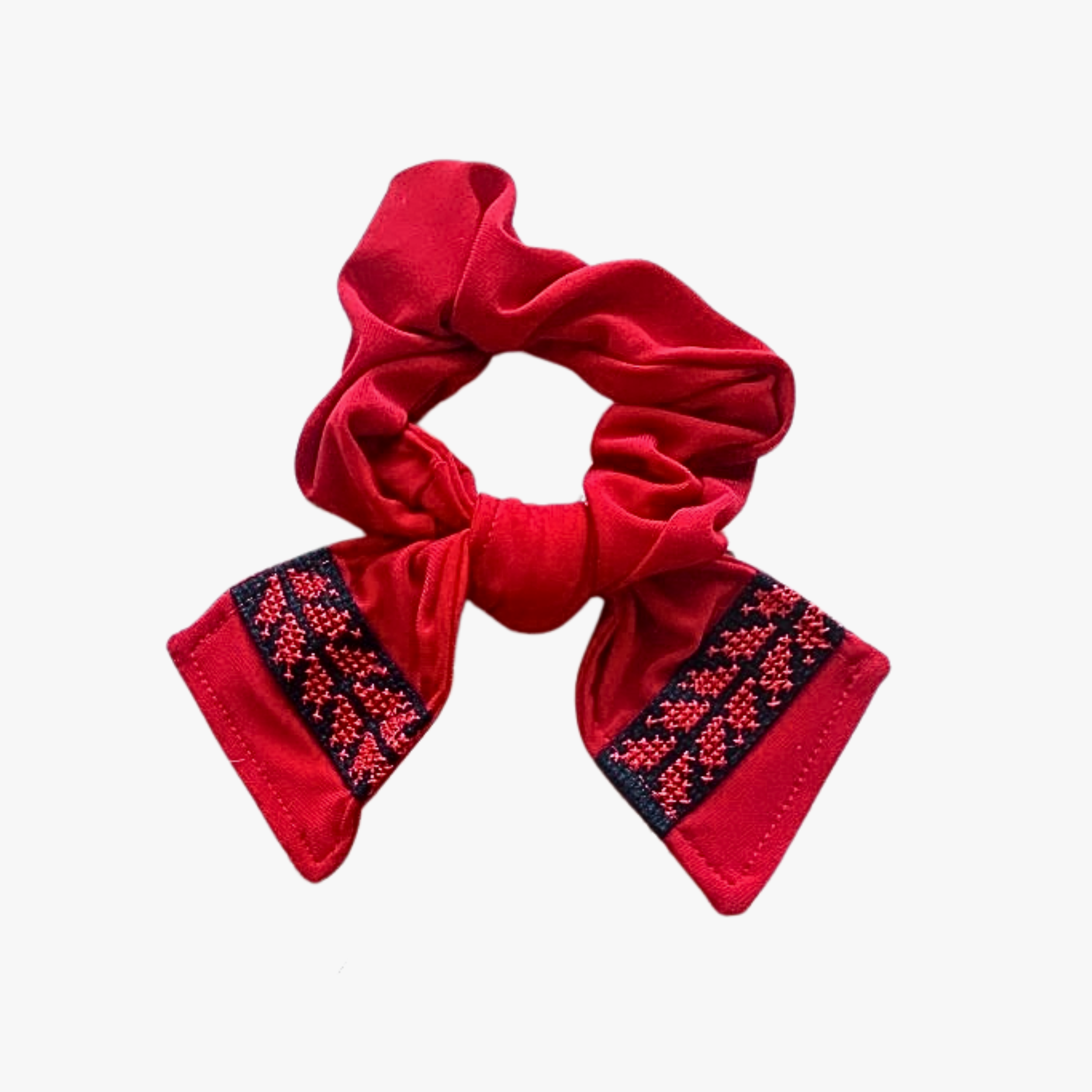 Red | Lara Hair Scrunchie