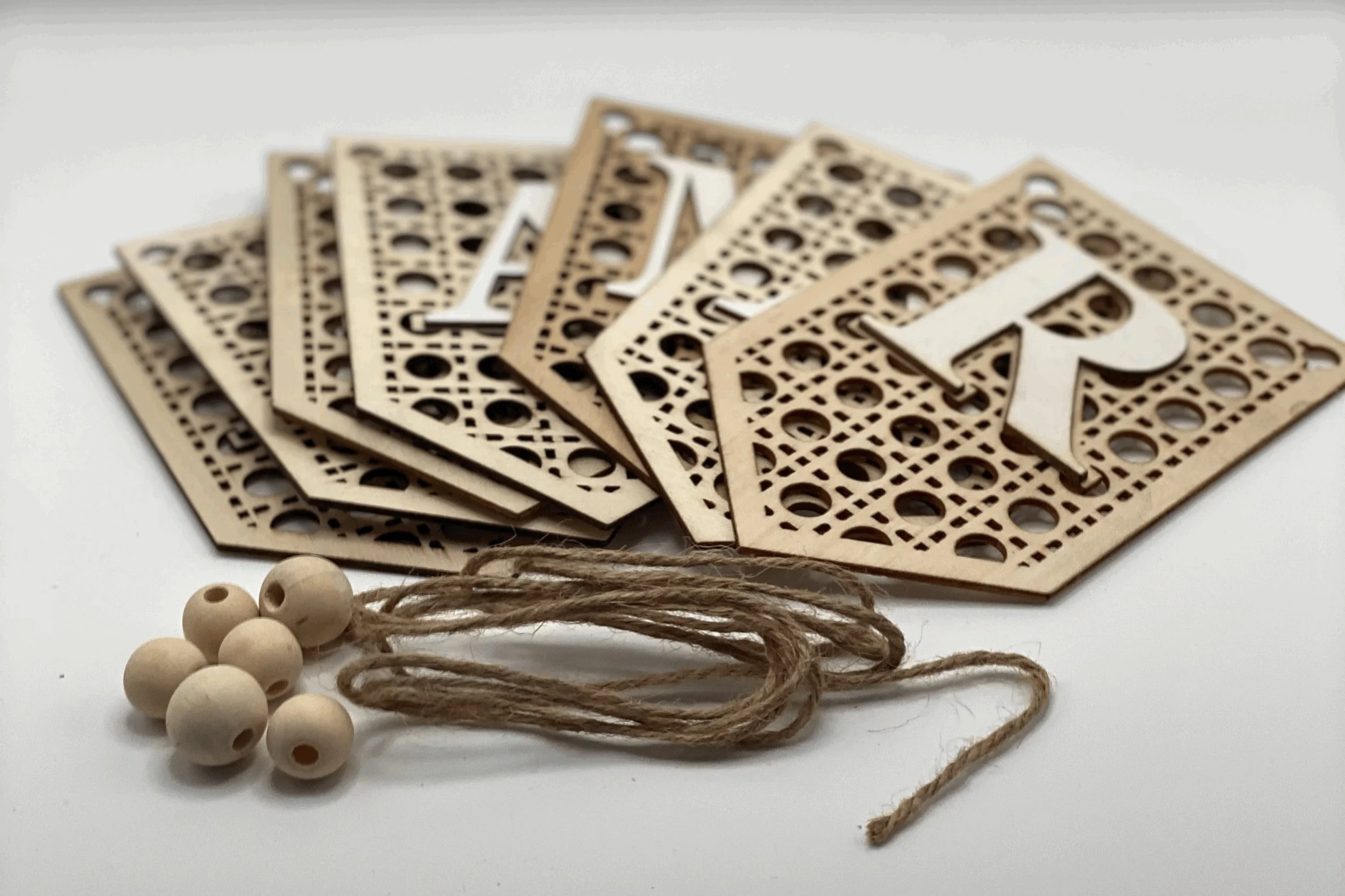 Ramadan Wooden Bunting | White Lettering | Ramadan Decoration | Ya Soko