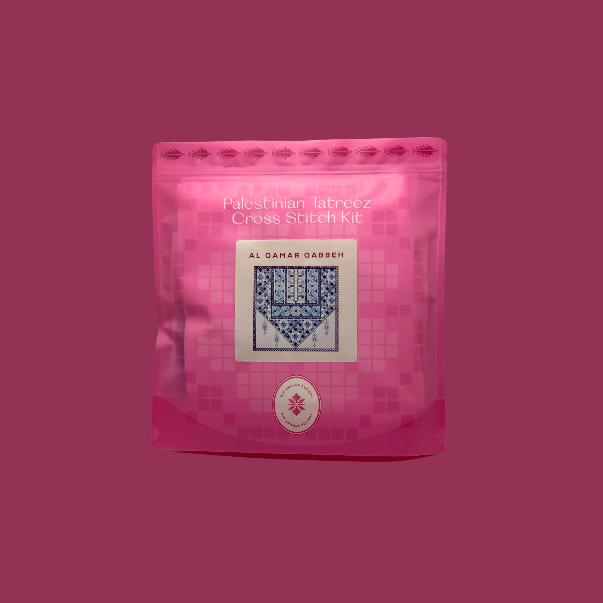 Al Qamar Qabbeh Tatreez Kit By Min Amanne Tatreez Designs