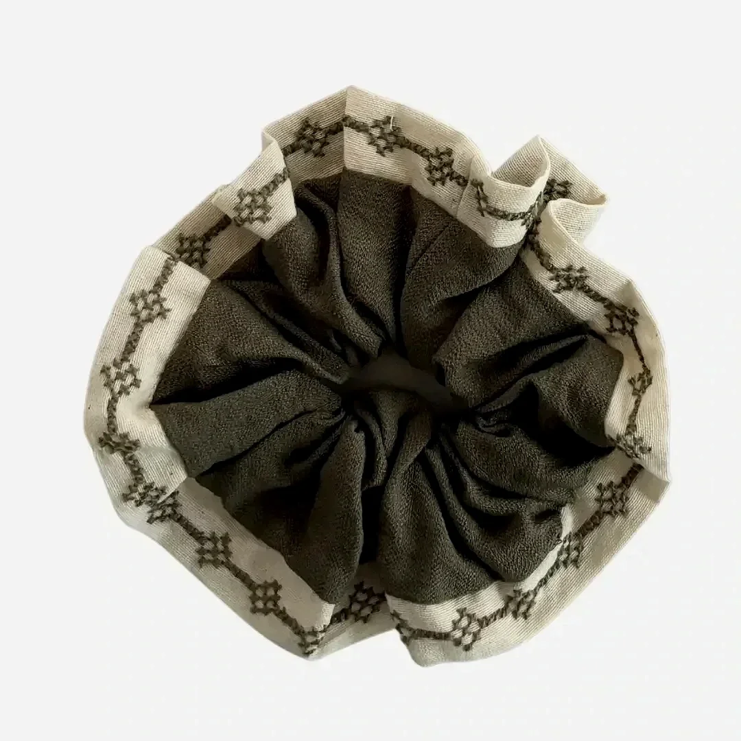 Green | Amira Tatreez Scrunchie