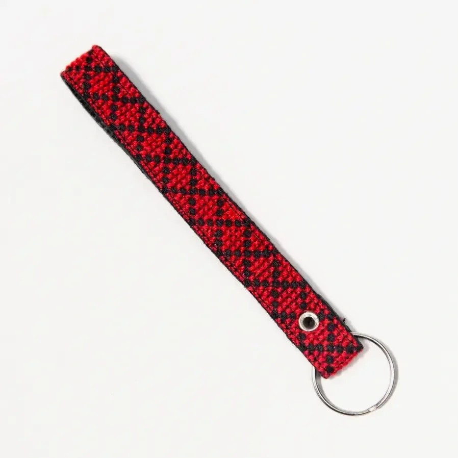 Red Lina Tatreez Key Fob