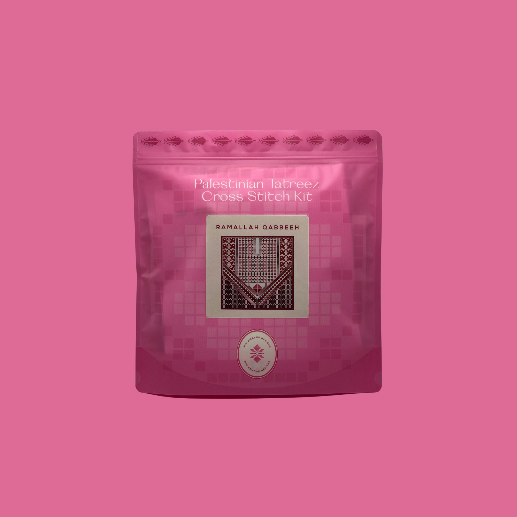 Ramallah Qabbeh Tatreez Kit By Min Amanne Tatreez Designs