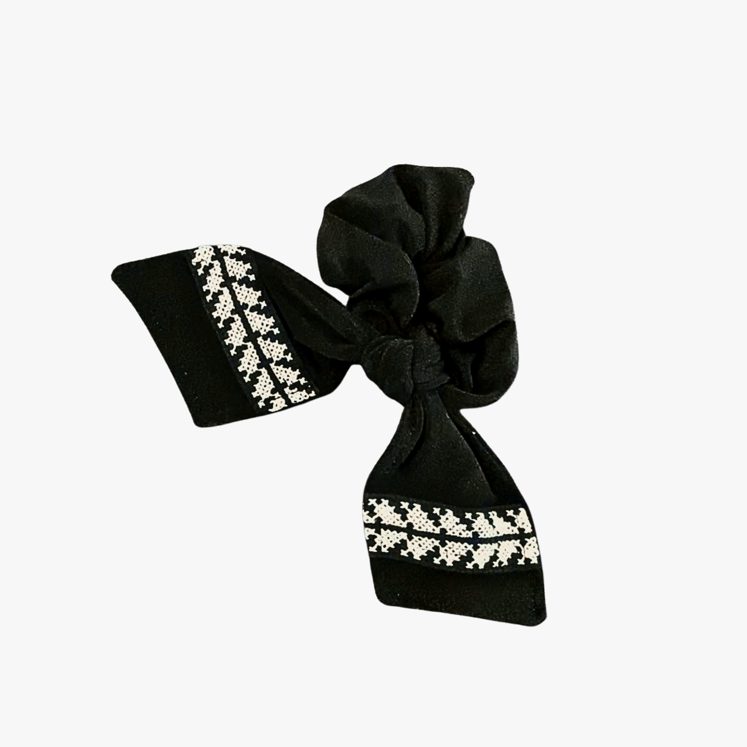 Black Tatreez | Lara Scrunchie