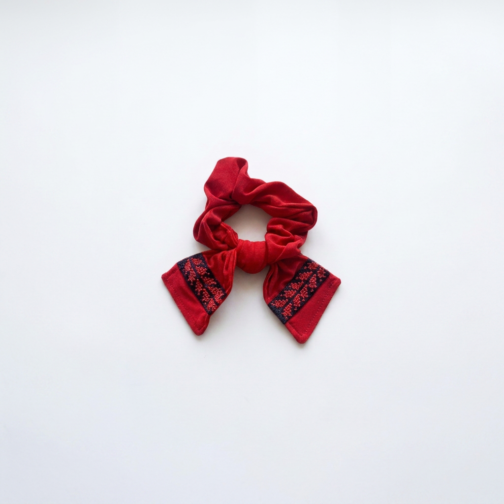 Lara Red Bow | Tatreez Hairband