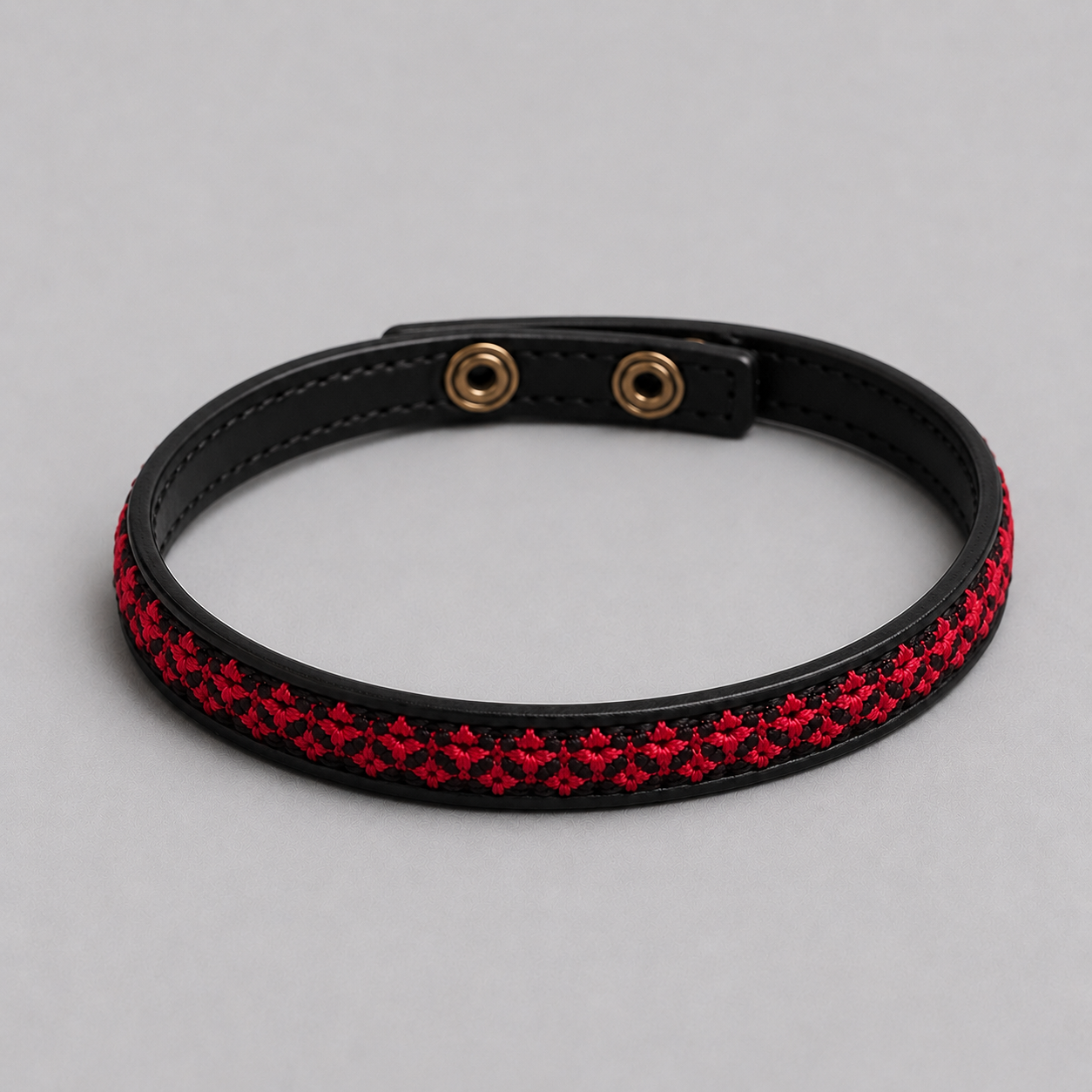Red Tatreez Wrap Bracelet