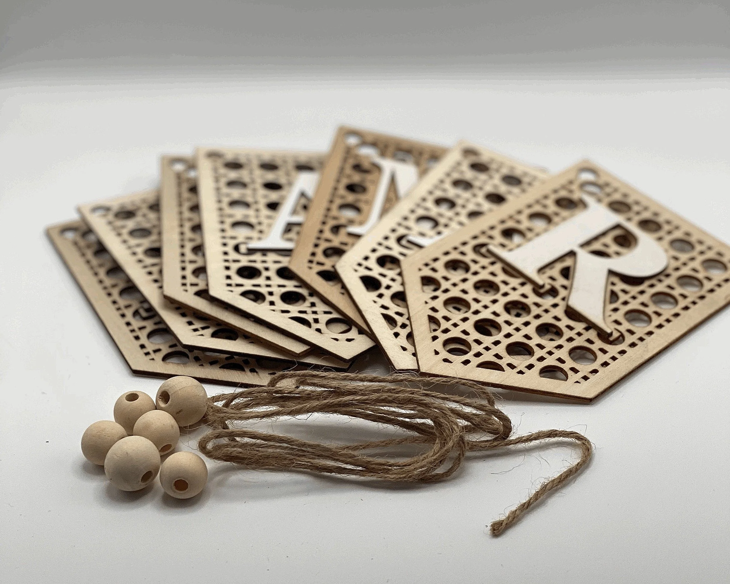 Ramadan Wooden Bunting | White Lettering | Ramadan Decoration | Ya Soko