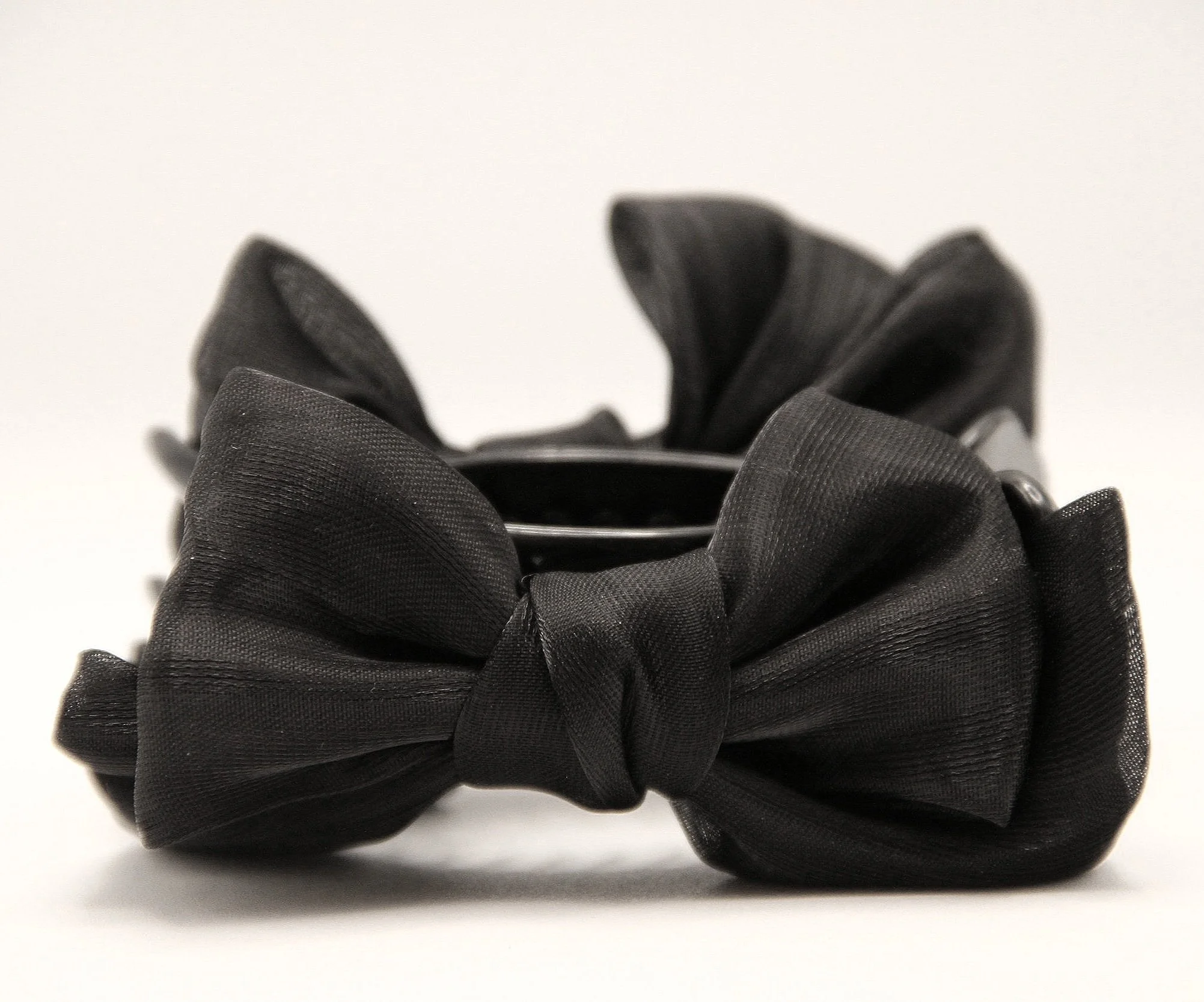 Double Bowed Clip | Hair Claw Clip | Black | Bow Clip | Accessories | Hair Claw | Hold Hair Back With Style | Stylish Hair | Weddings | Events