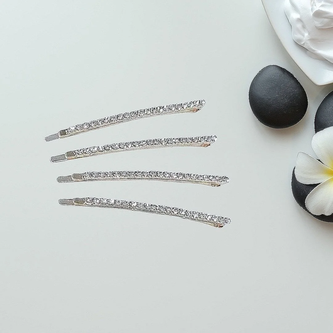 Silver | Rhinestone Hair Pins