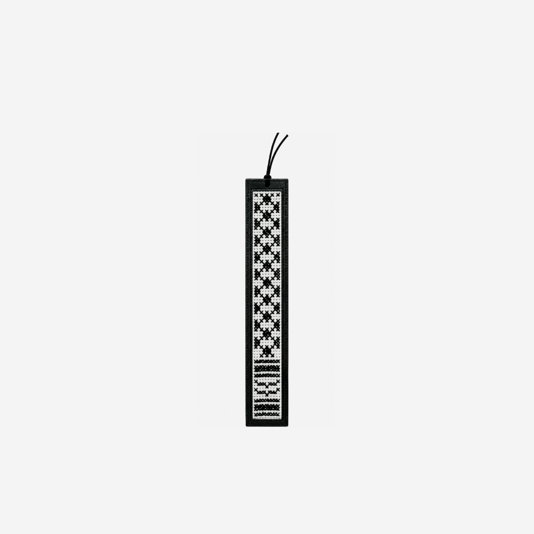 Black Kuffiyeh | Tatreez Bookmark