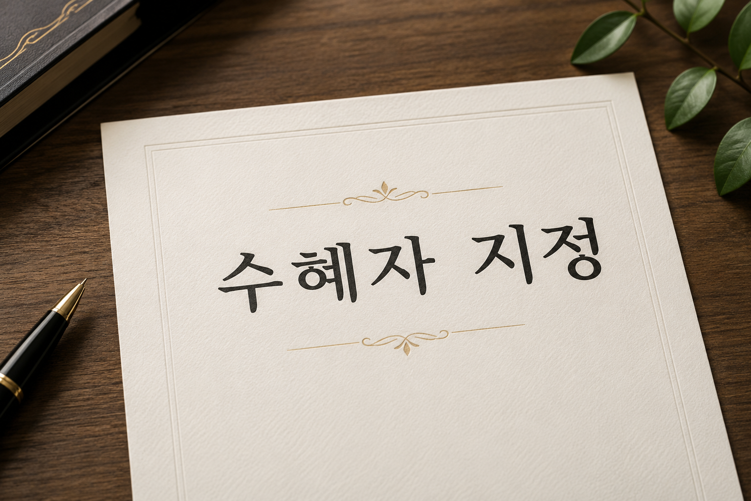 유언장만으로 끝이 아닙니다 - 많은 분들이 놓치는 “수혜자 지정(Beneficiary Designation)”의 위험