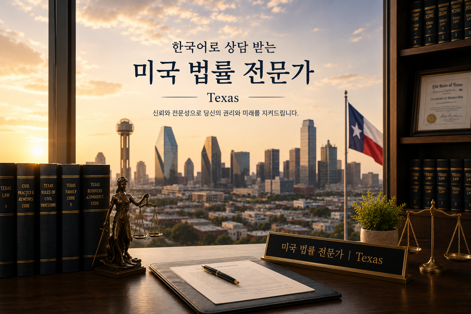 텍사스 한국어 법률 상담 · Texas Korean-English Legal Services