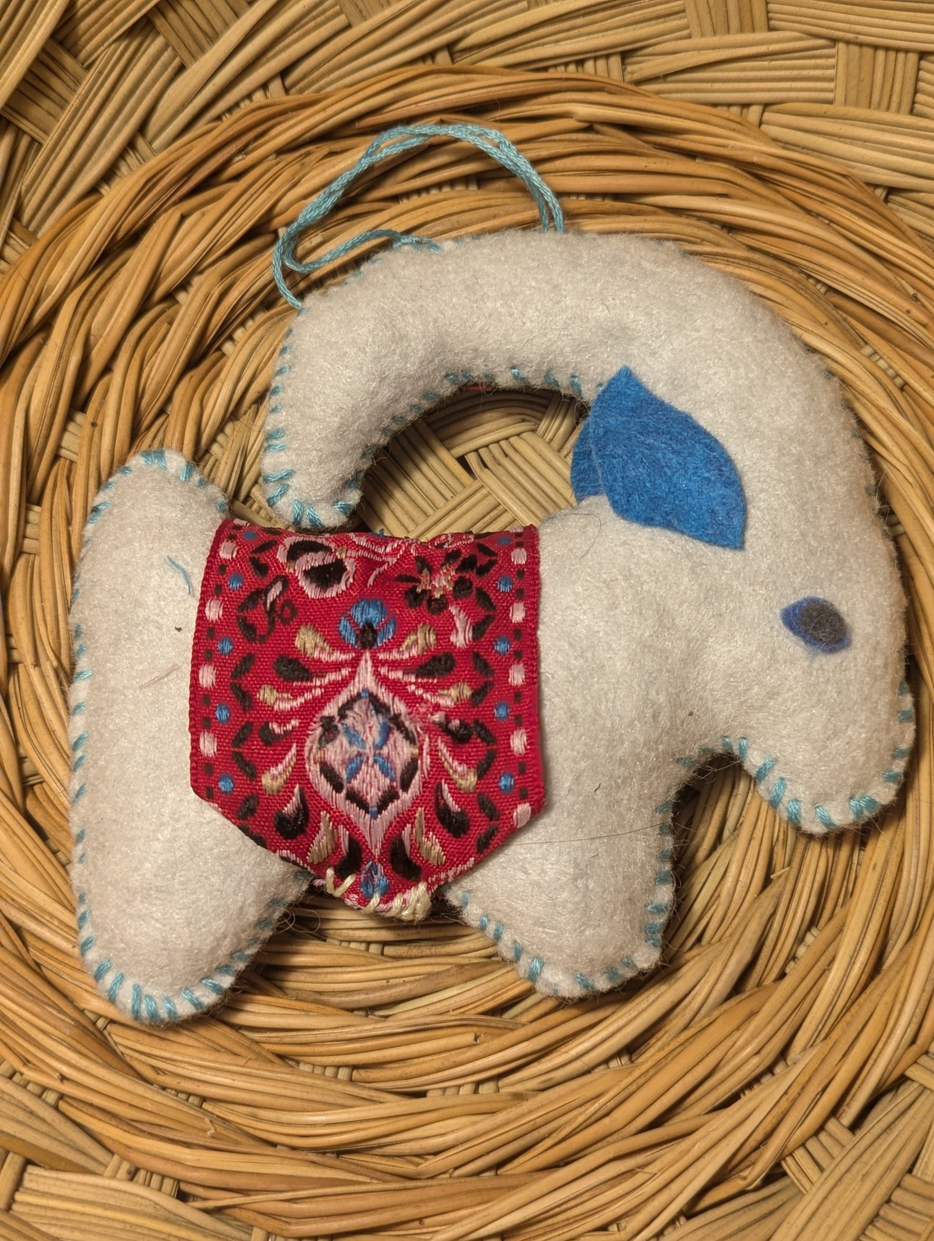 san clemente island goat, felt goat, yule goat, handcrafted goat, handicraft, farmstead crafts,