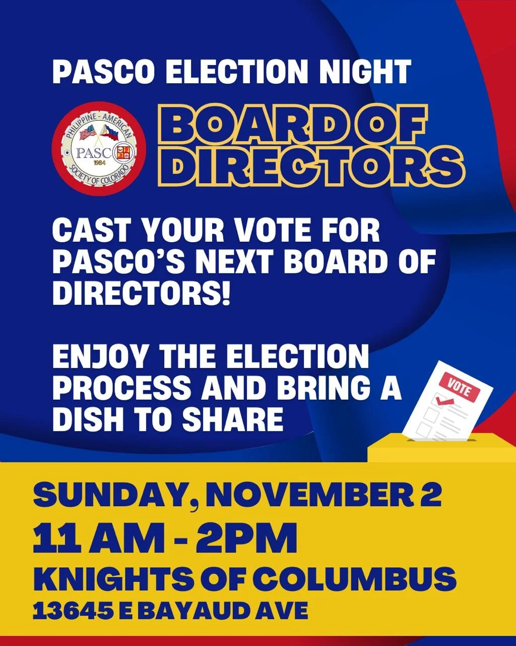 Election for Board of Directors & EB Board Meeting