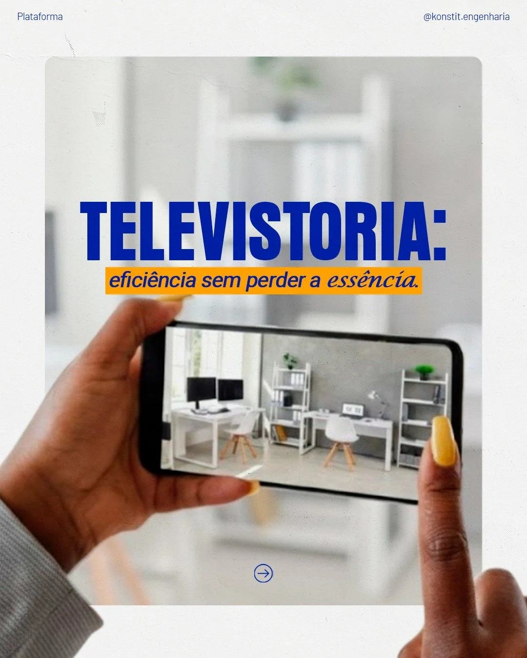 💼 Na Konstit, a inova&ccedil;&atilde;o &eacute; aplicada com prop&oacute;sito:
a televistoria une tecnologia, metodologia e rastreabilidade para entregar avalia&ccedil;&otilde;es seguras e transparentes.

Efici&ecirc;ncia sem perder a ess&ecirc;ncia