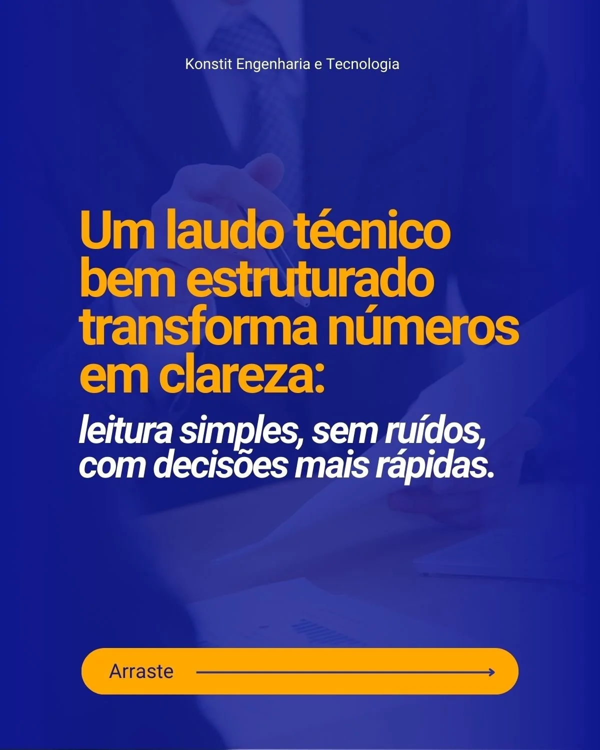 Um laudo que gera d&uacute;vidas &eacute; um risco para sua opera&ccedil;&atilde;o. 

Em comit&ecirc;s de cr&eacute;dito, a falta de transpar&ecirc;ncia custa tempo e atrasa aprova&ccedil;&otilde;es.

A confian&ccedil;a n&atilde;o vem do n&uacute;mer
