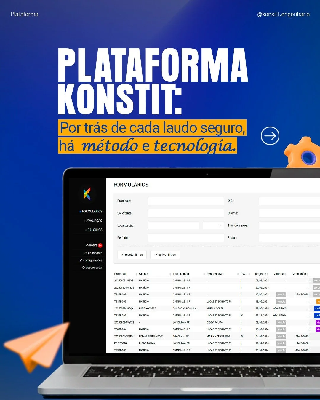📊 Muitos ainda gerenciam laudos com planilhas soltas e controles paralelos.

➡️ O resultado? Retrabalho e inseguran&ccedil;a.

Na Konstit, fazemos diferente.

Arraste e veja como nossa plataforma pr&oacute;pria transforma esse processo.

#LaudosDeAv