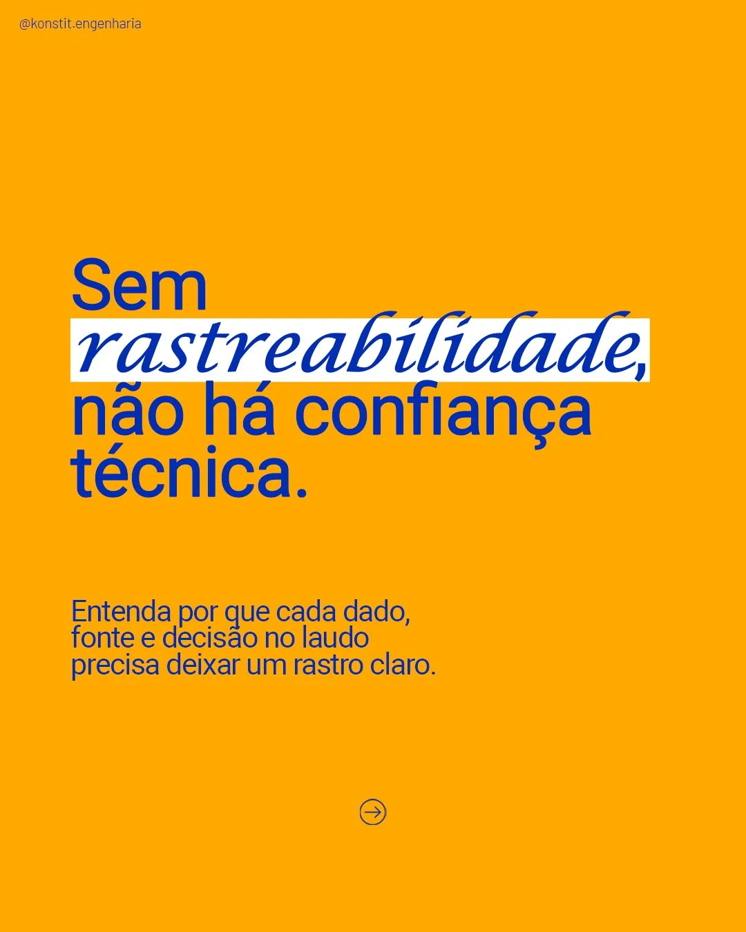 💡 Cada dado precisa deixar rastro.
Sem rastreabilidade, surgem dúvidas.
Com ela, cada laudo se torna transparente e tecnicamente defensável.
👉 Entenda no carrossel por que rastreabilidade não é diferencial — &eacu