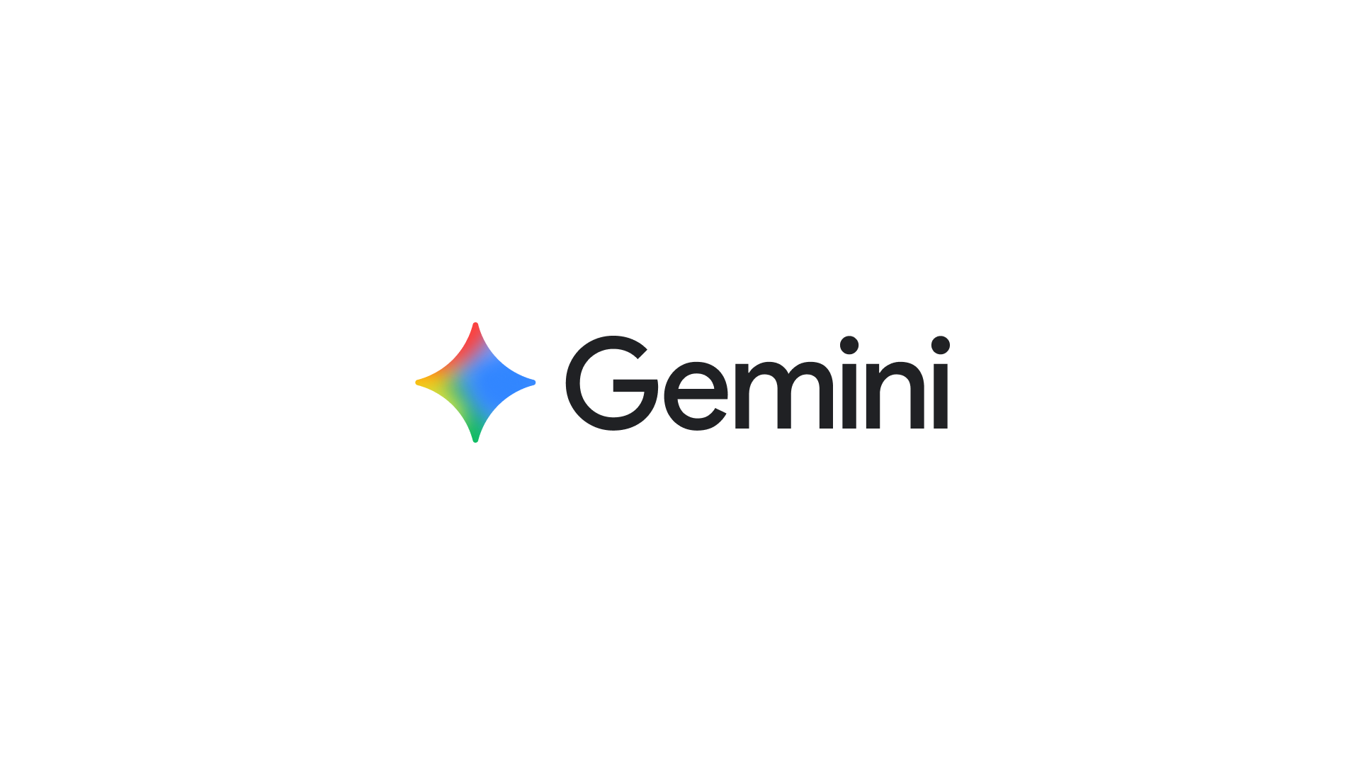 Google Gemini logo with multicolored star icon and the word "Gemini" in black text.