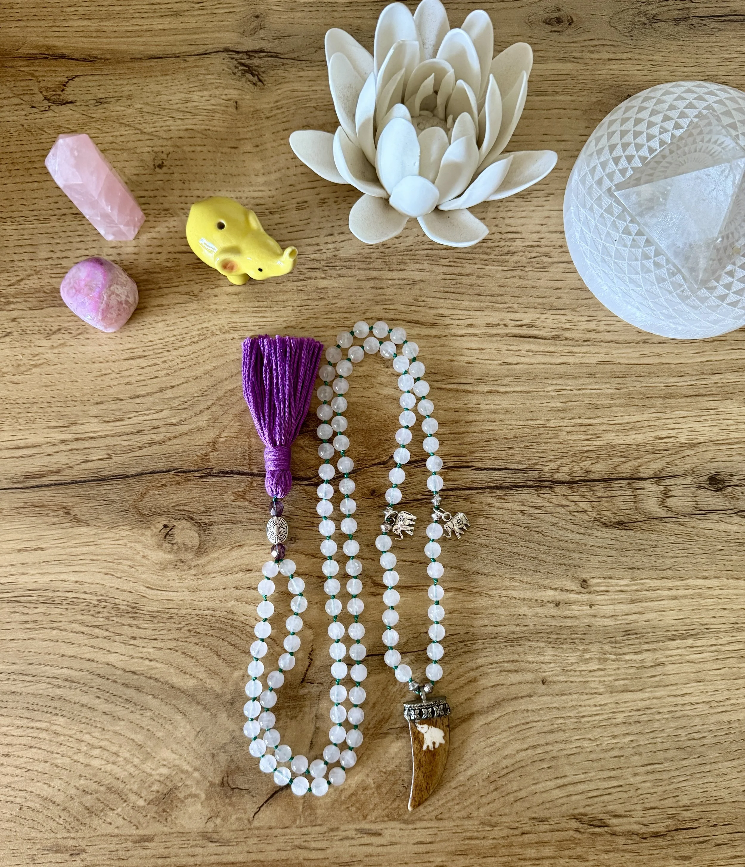rose quartz beads tibetan elephant pendant 9.jpg