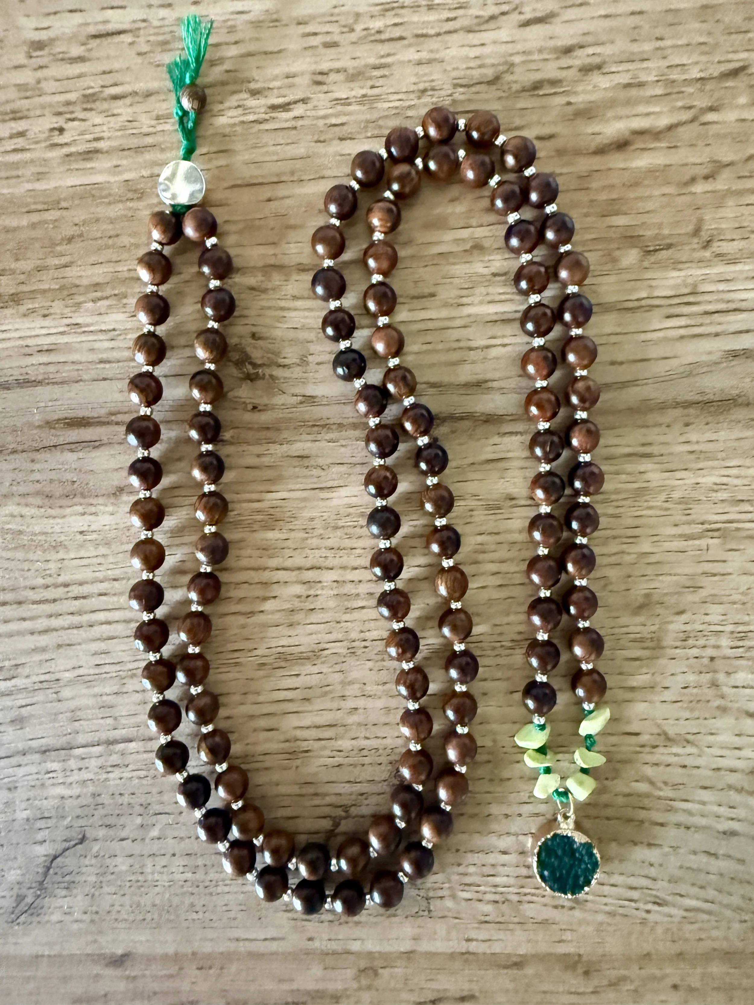wood beads green druzy crystal 5.jpg