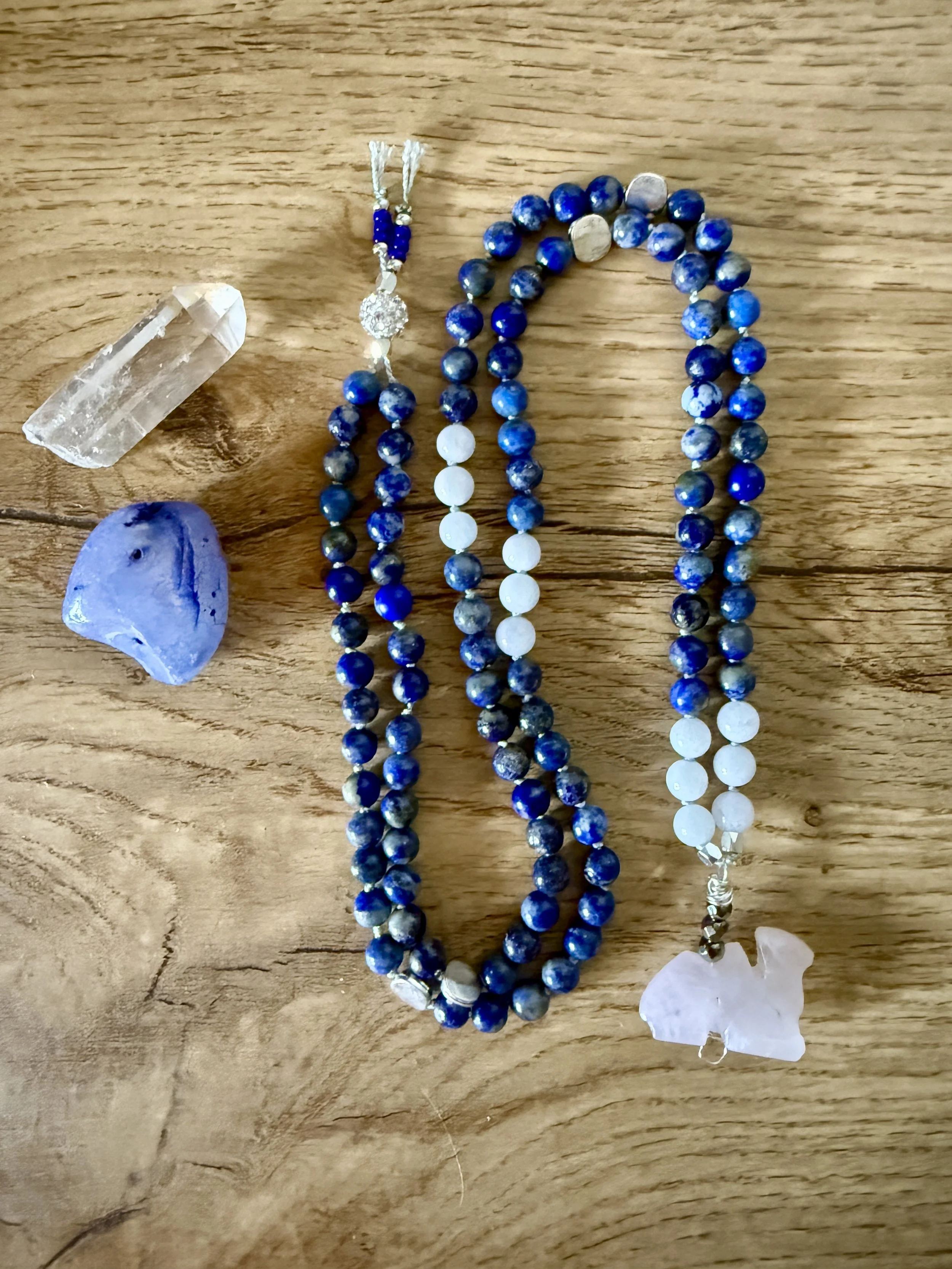 Lapis Lazuli White Jade with Rose Quartz camel.jpg
