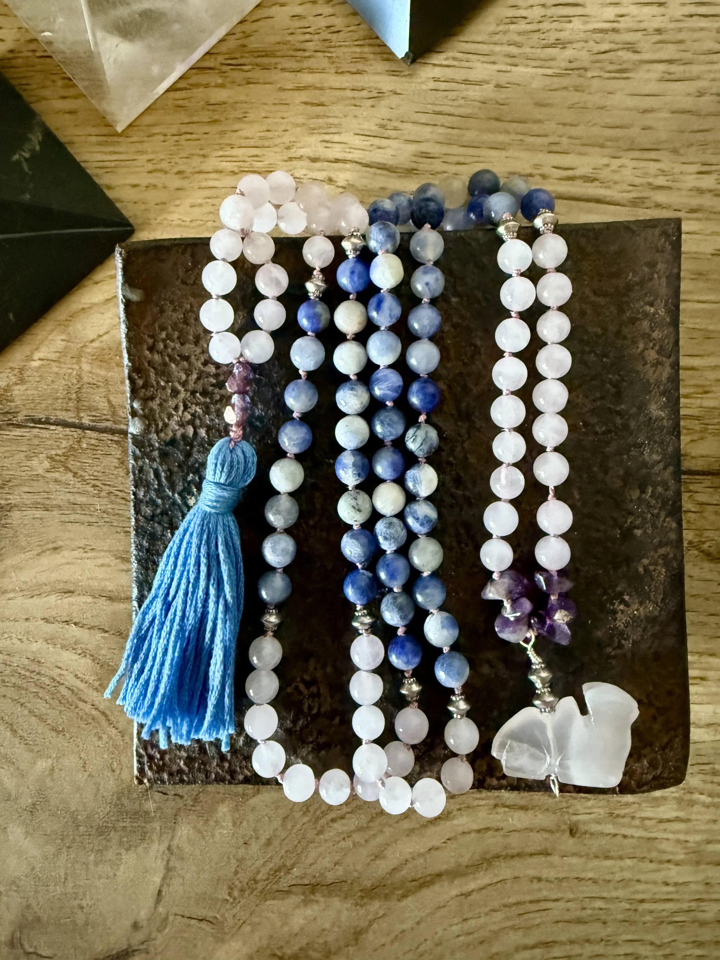 Rose Quartz Sodalite Amethyst with Rosae Quartz camel.jpg