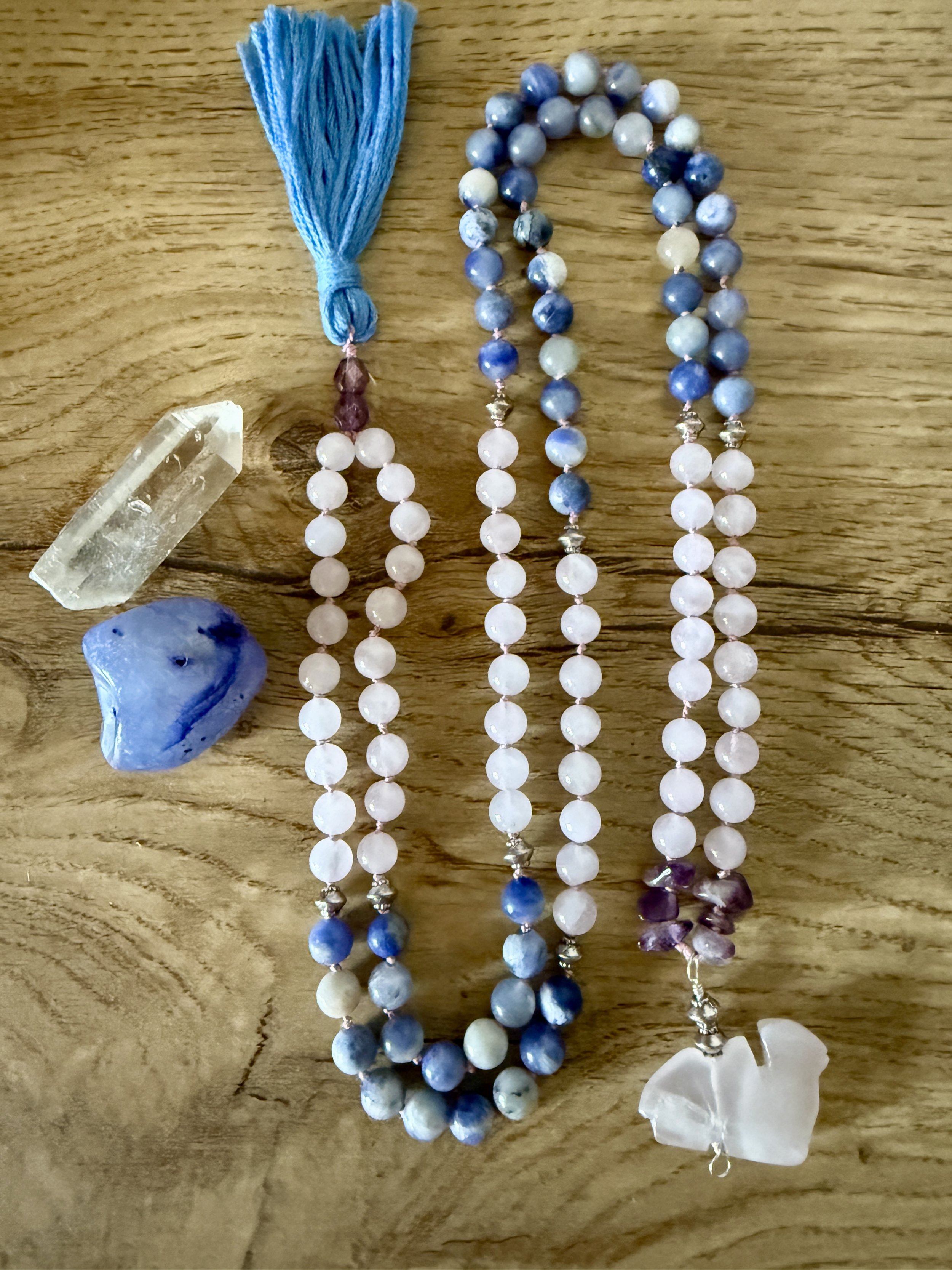 Rose Quartz Sodalite Amethyst with Rosae Quartz camel 2.jpg