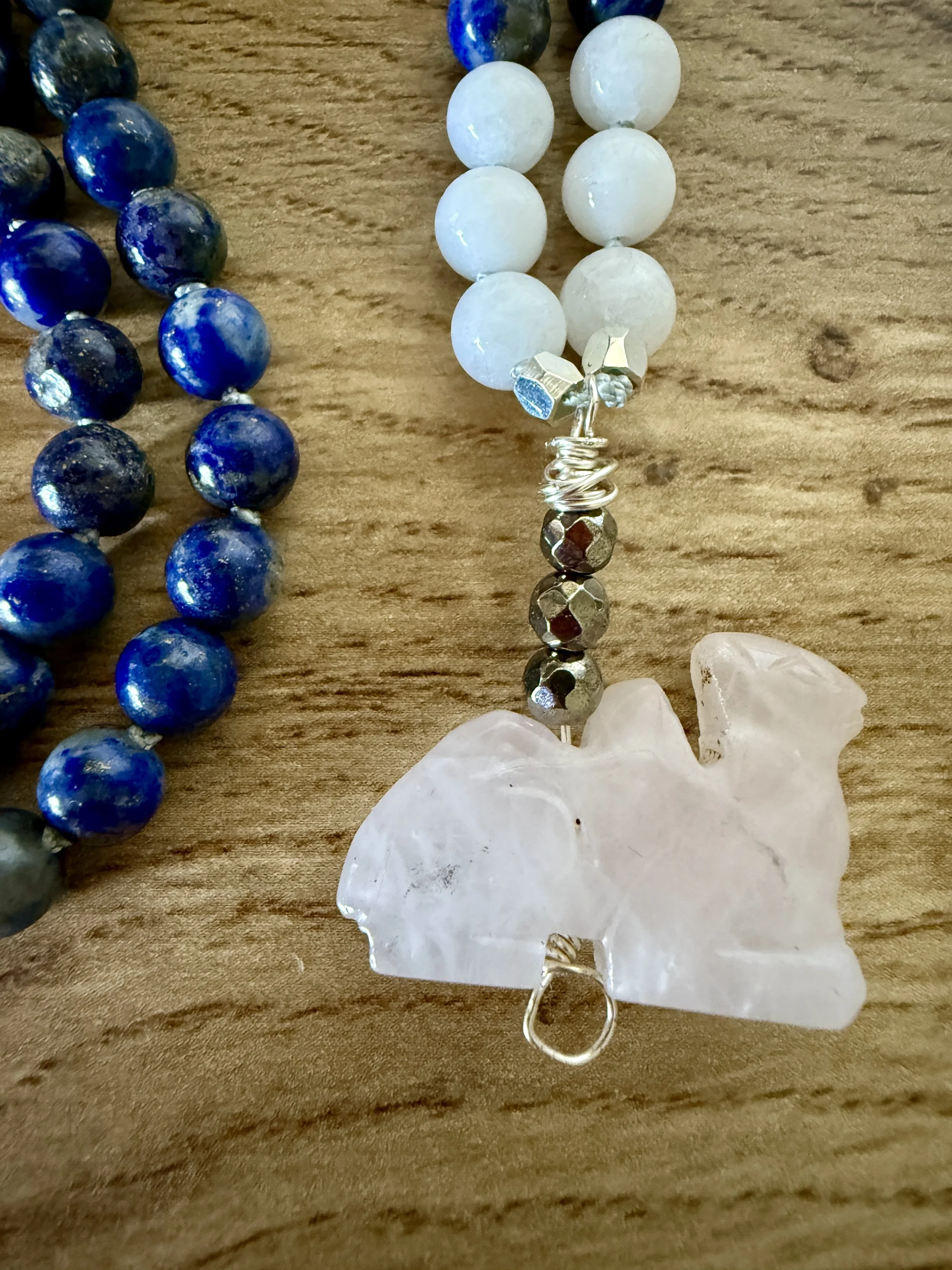 Lapis Lazuli White Jade with Rose Quartz camel 3.jpg