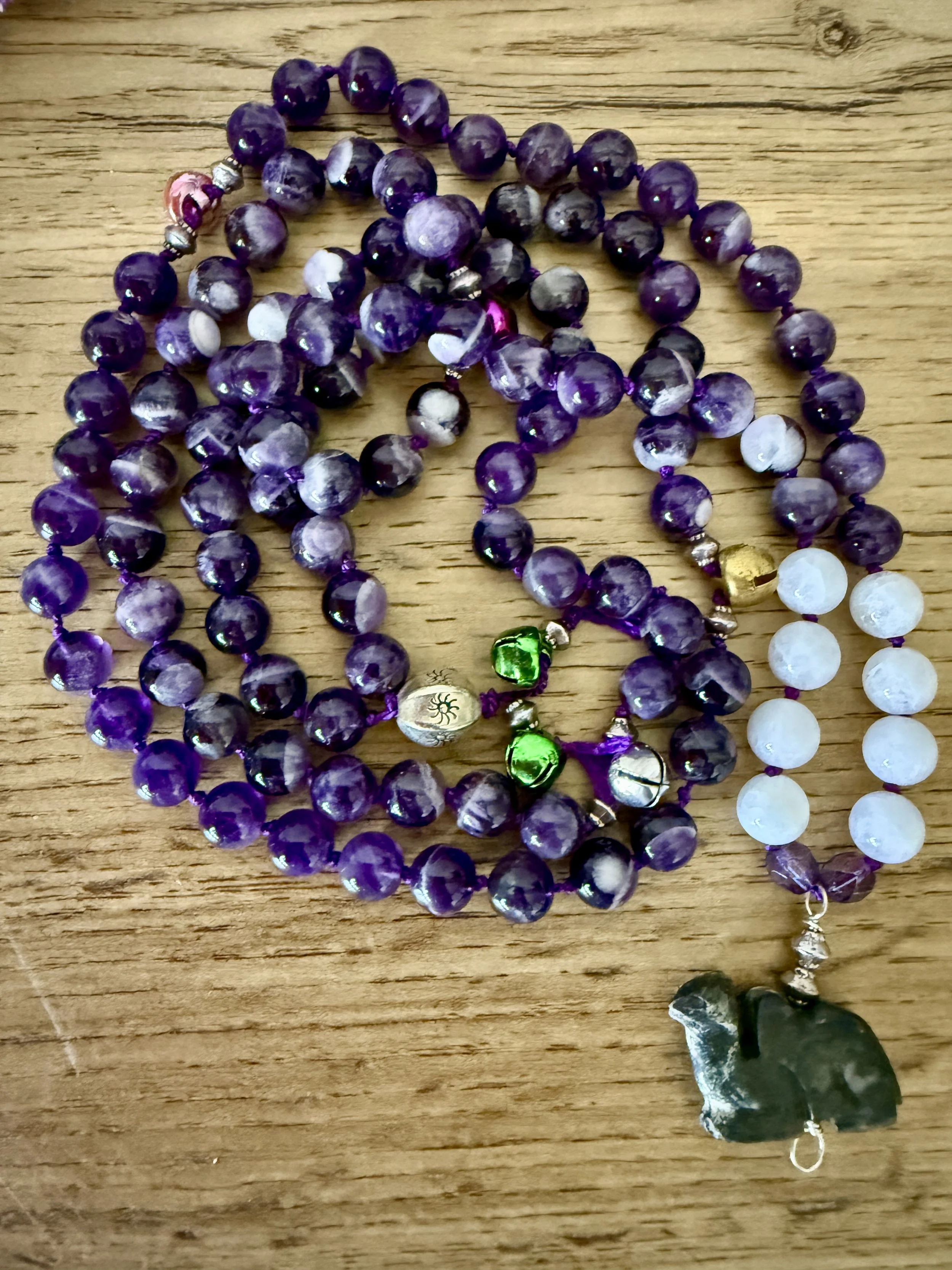 purple beads jingle bells camel pendant 9.jpg