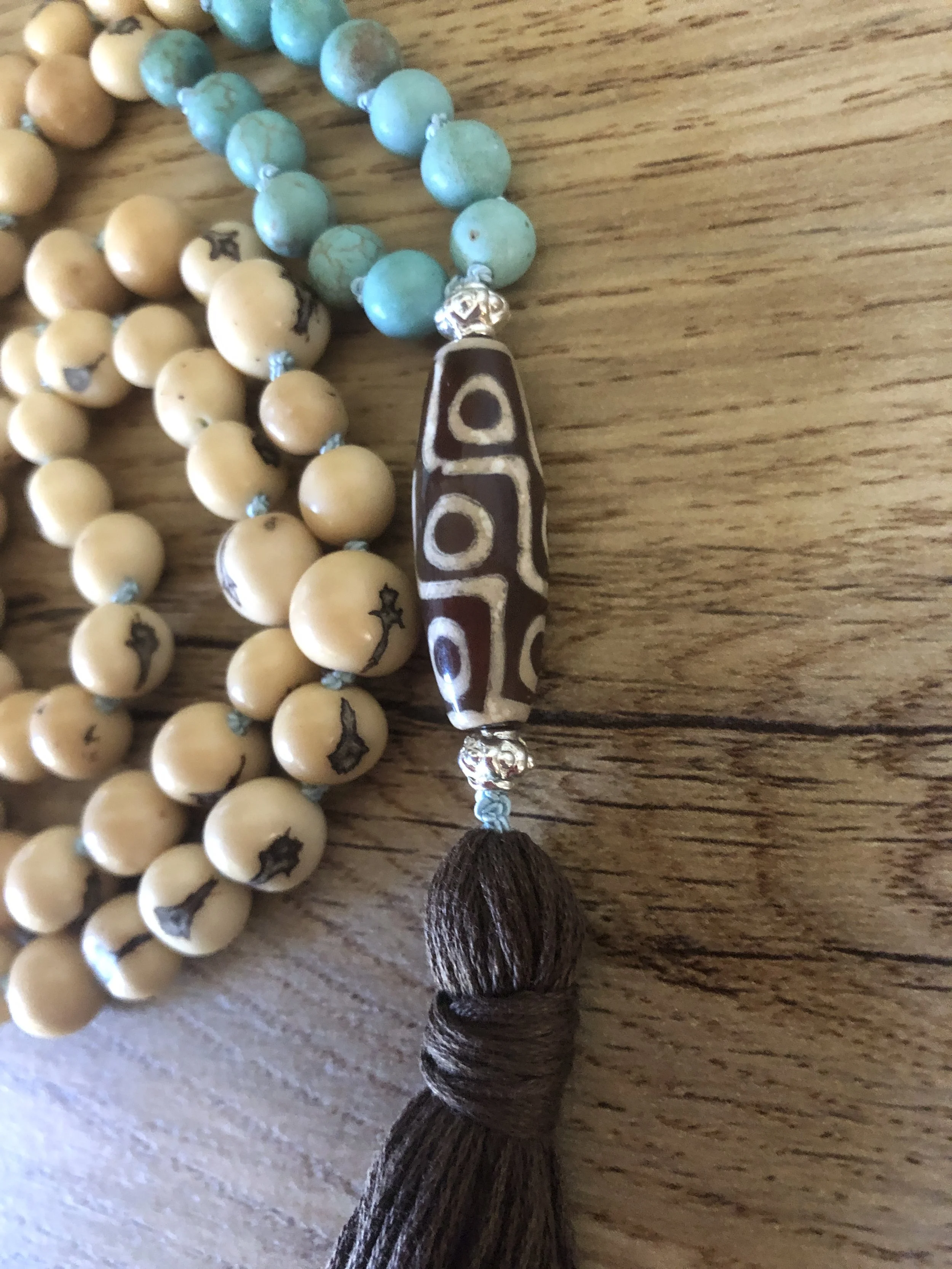 Acai beads an dzi pendant 2.JPG