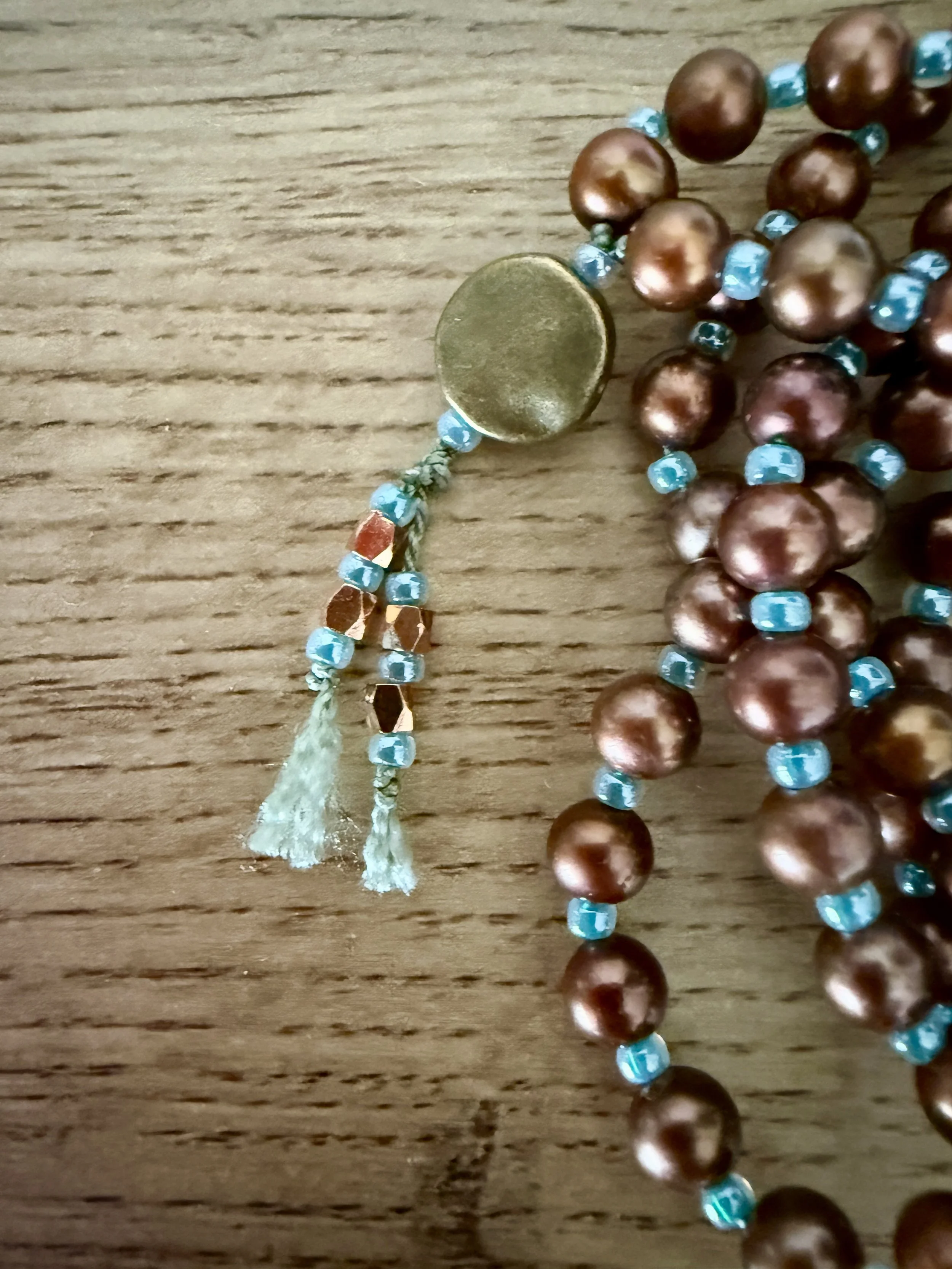 gold beads blue spacer tibetan pendant 2.jpg