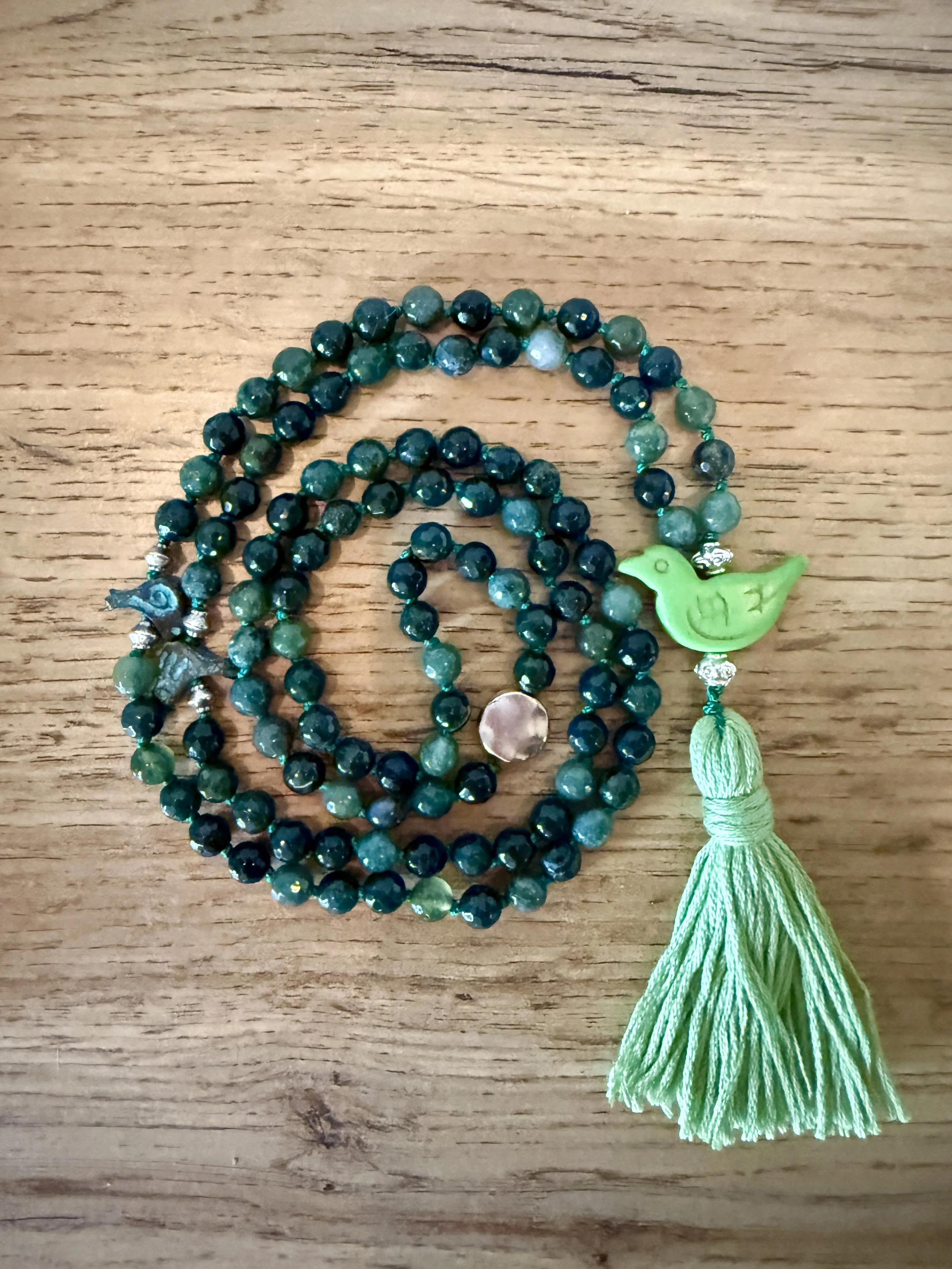 moss agate faceted beads green duck paina birds 2.jpg