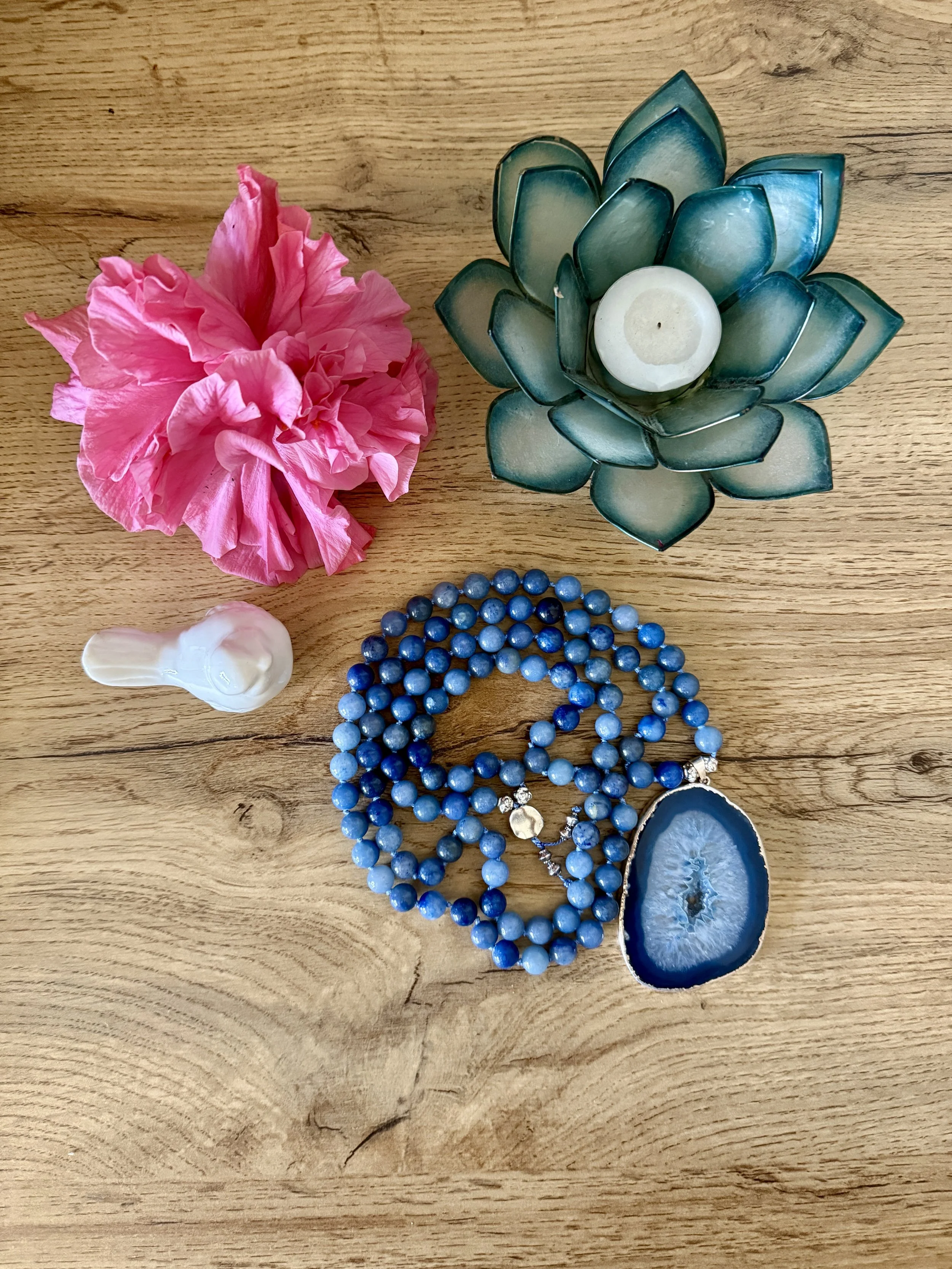 Inner Strength: Blue Aventurine Mala