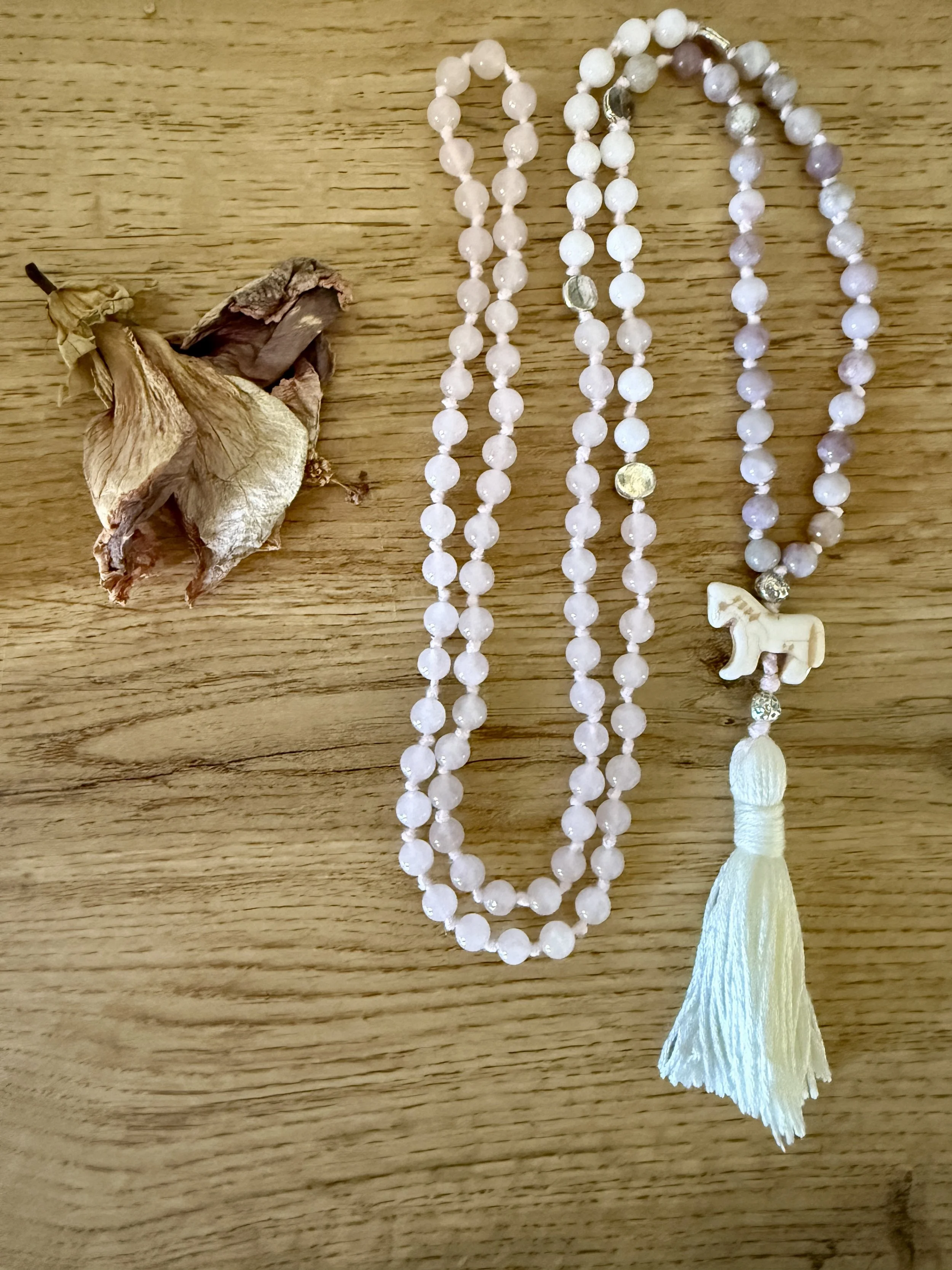 rose quartz pink tourmaline white jade horse bead 7.jpg